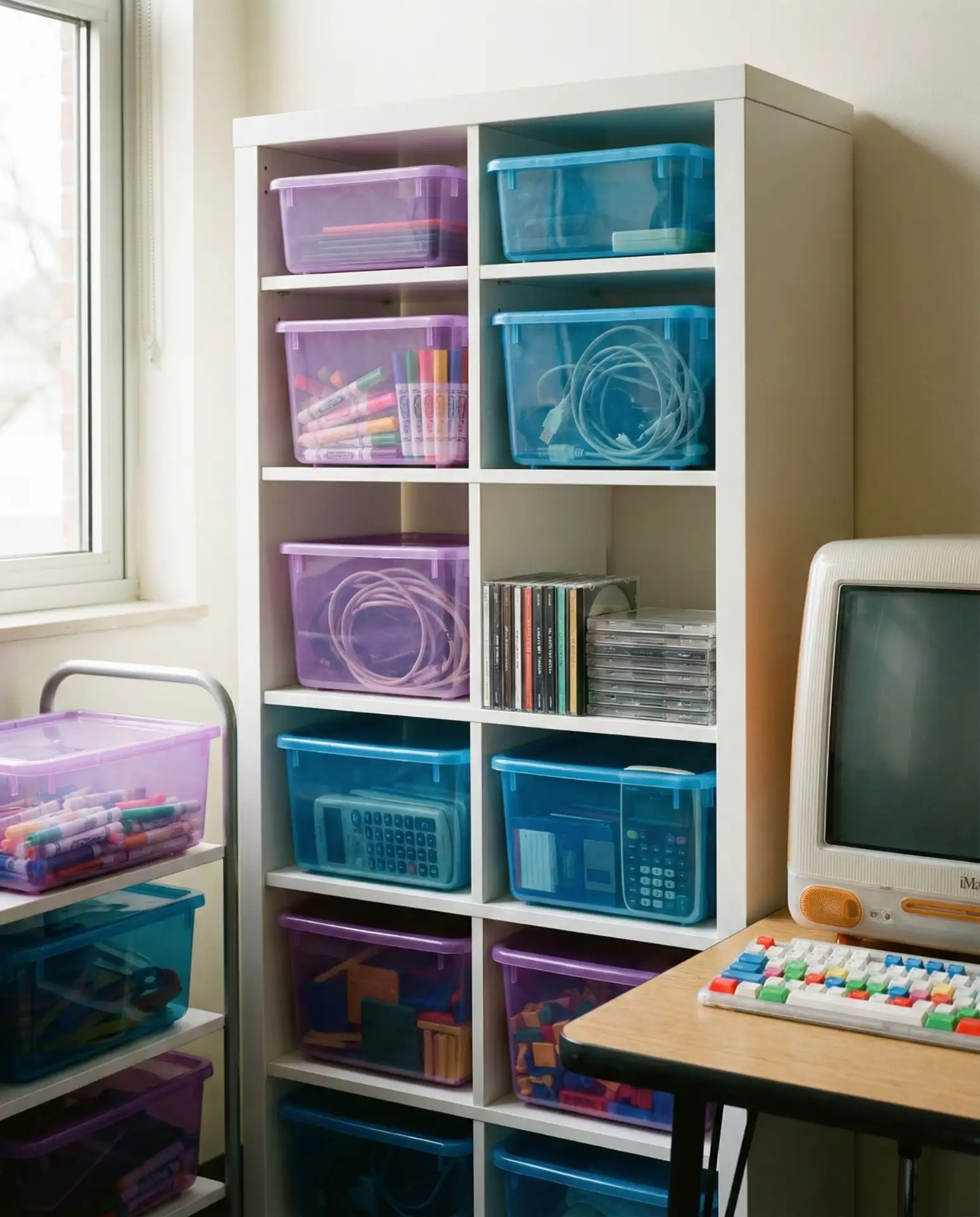 2000s Tech Aesthetic with Translucent Storage 1