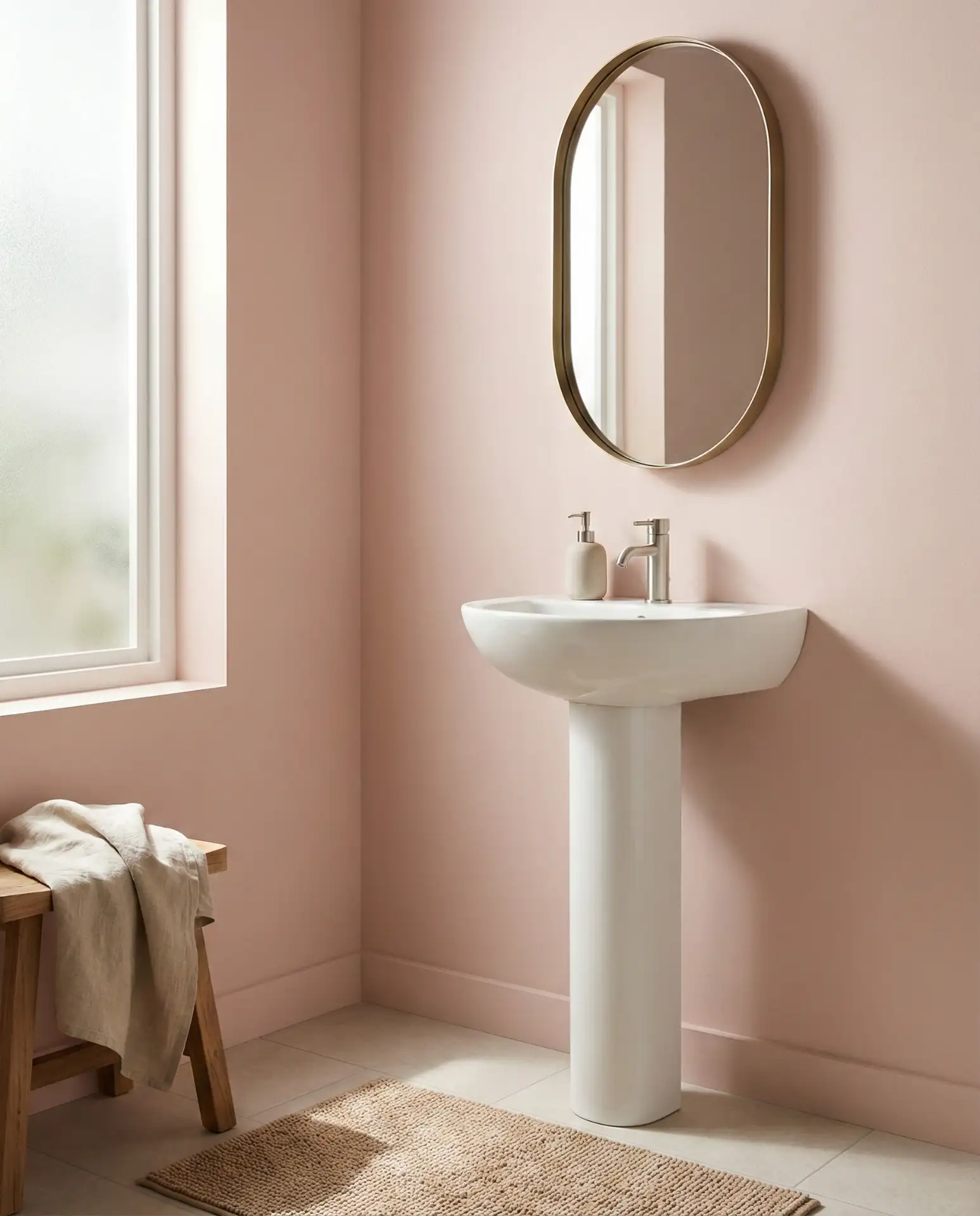 Aesthetic Pink Cloud Bathroom 1