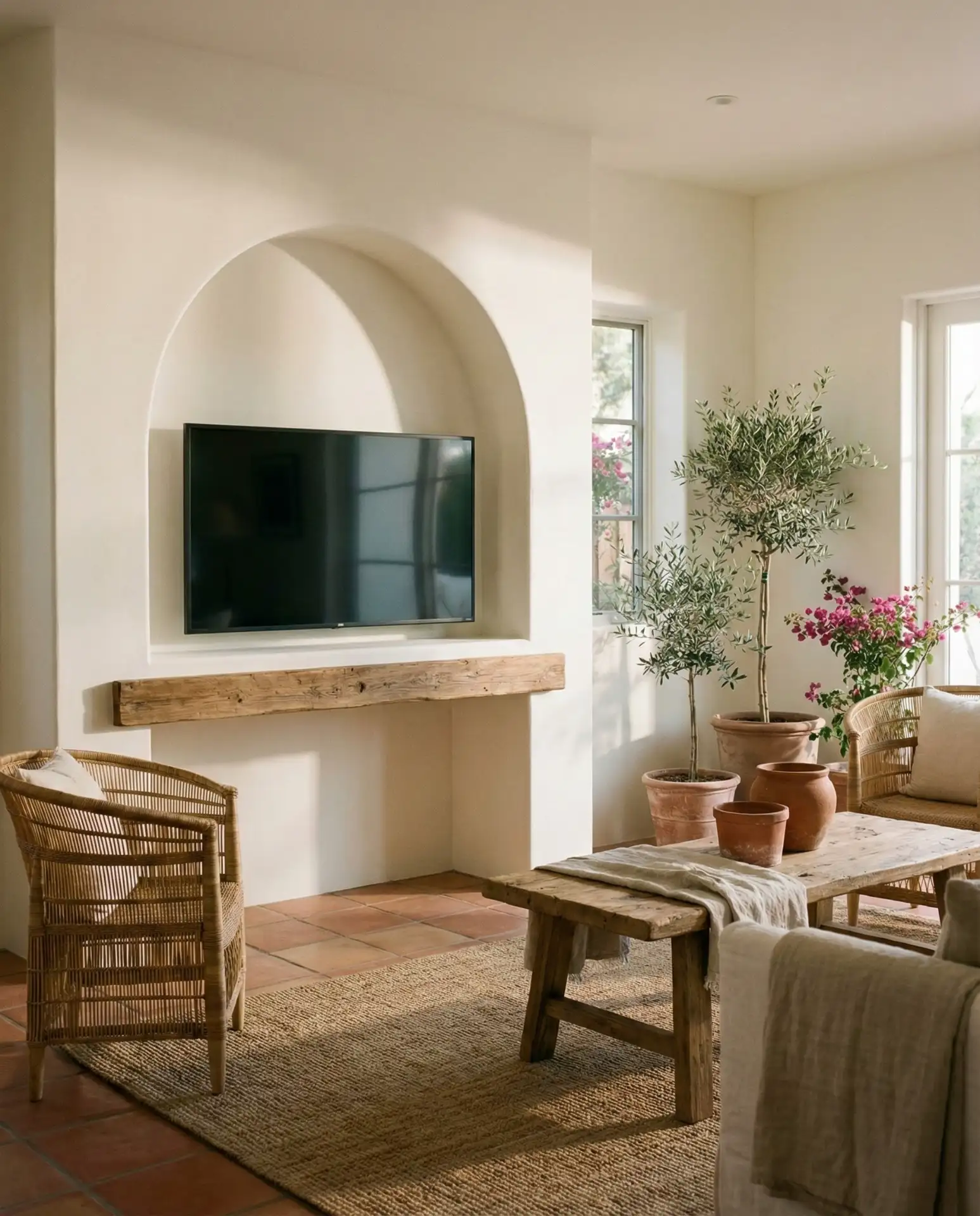 Arched Niche with Curved Plaster Detail 2