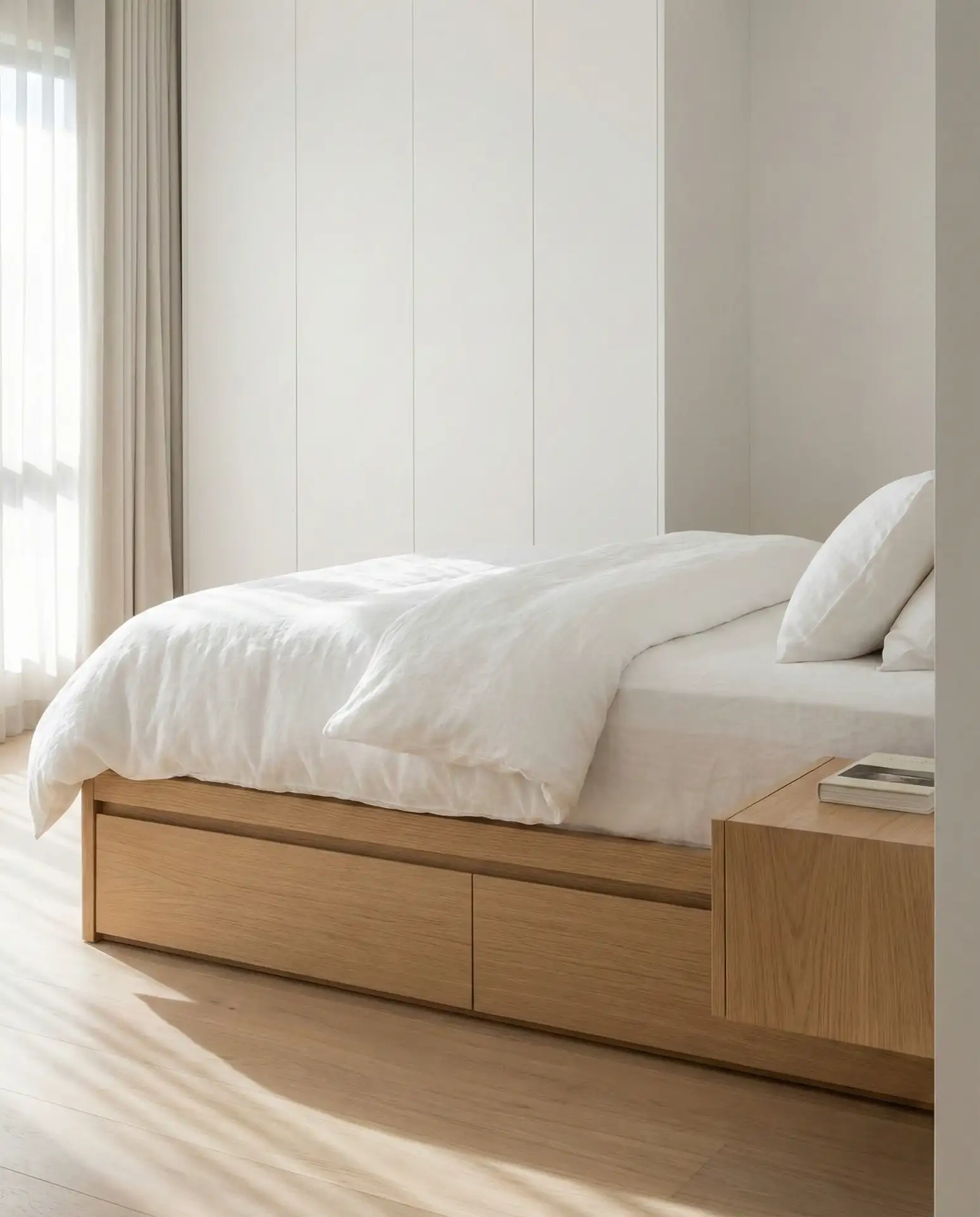 Bed Frames with Built-In Drawers 1