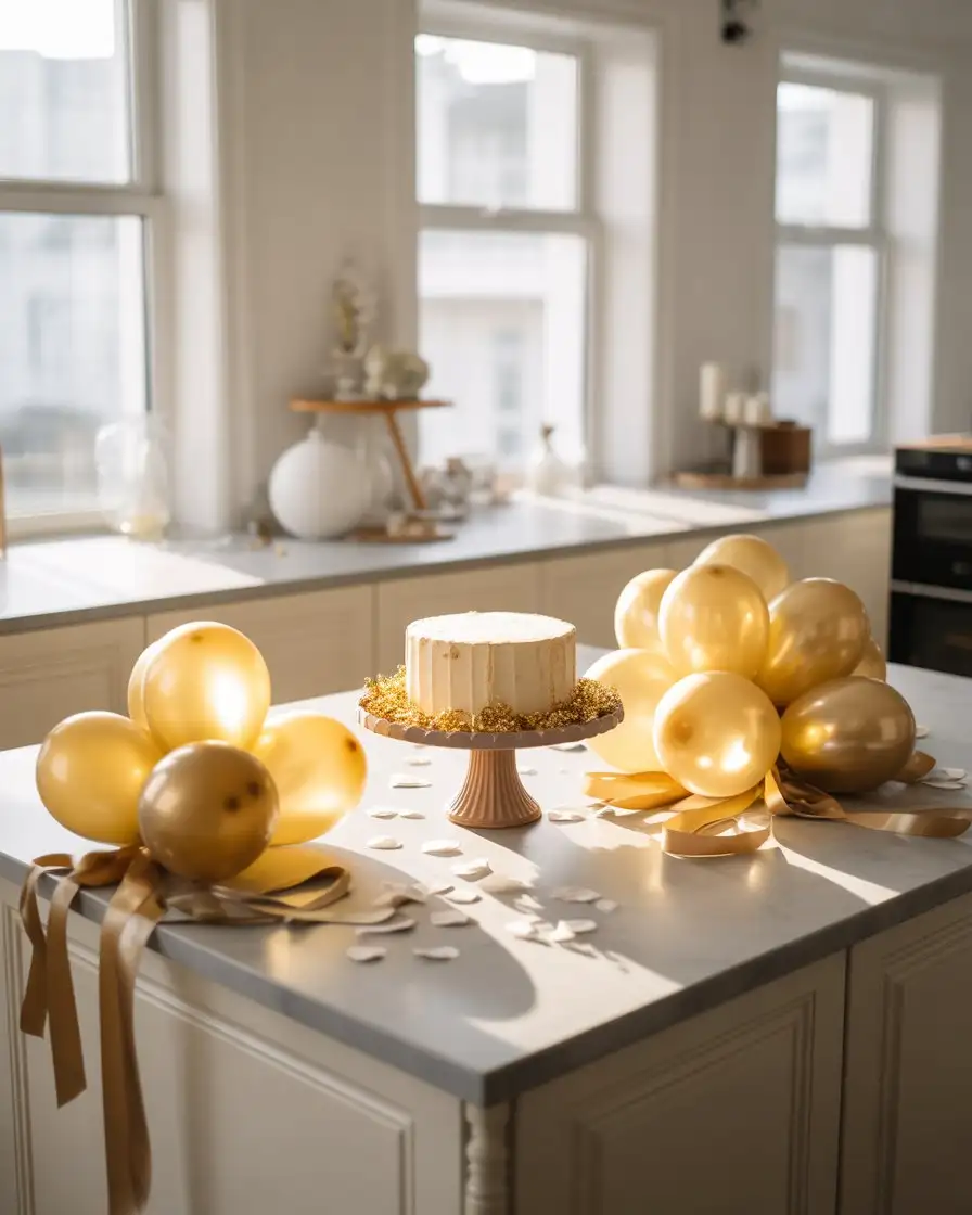 Birthday Balloon and Confetti Moment
