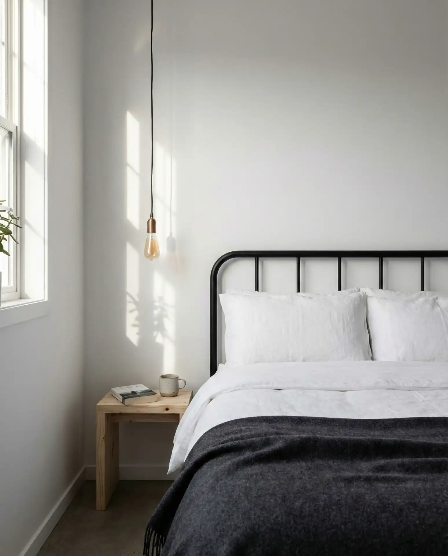 Black Metal Bed Frame with Industrial Edge 1