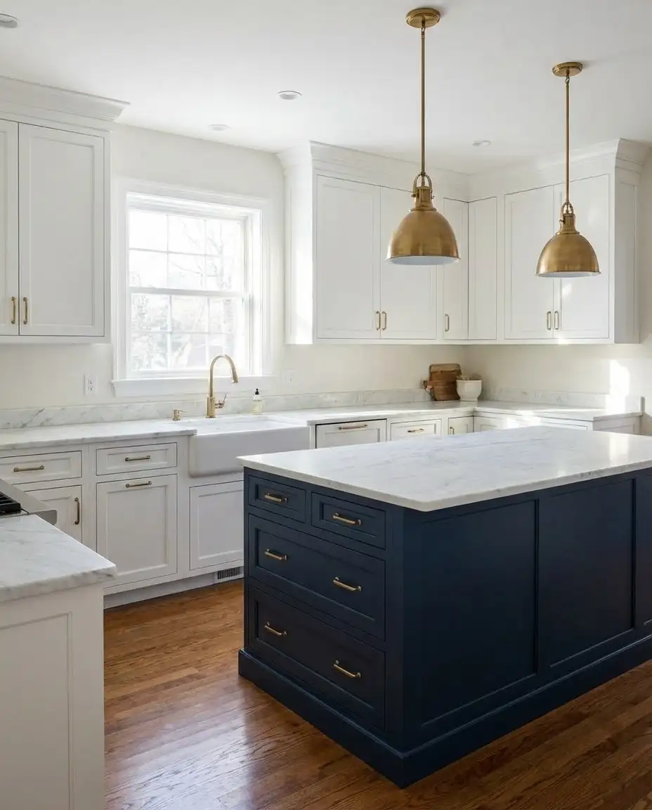 Blue Accents and Cabinetry 1
