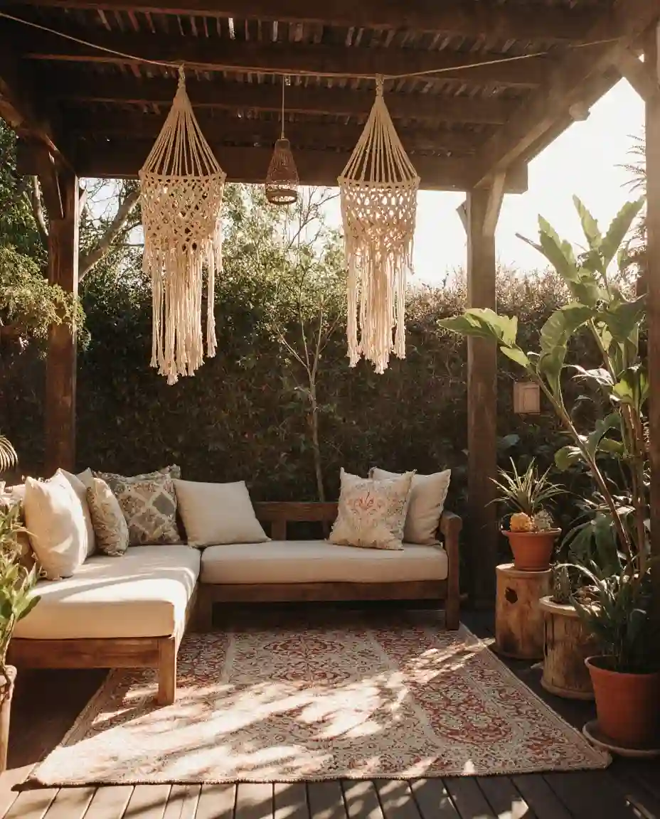 Bohemian Lounge with Layered Textiles 2