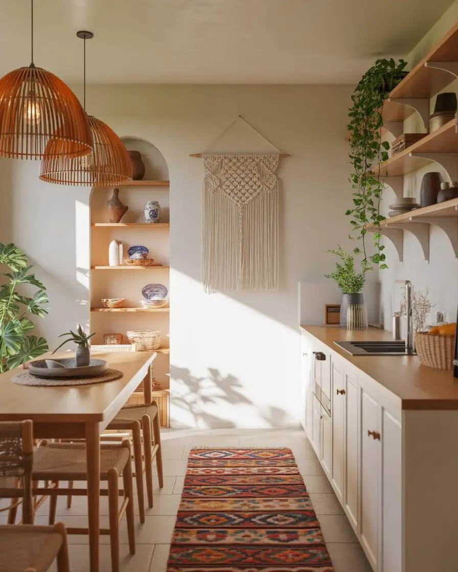 Boho Farmhouse with Global Textiles 1