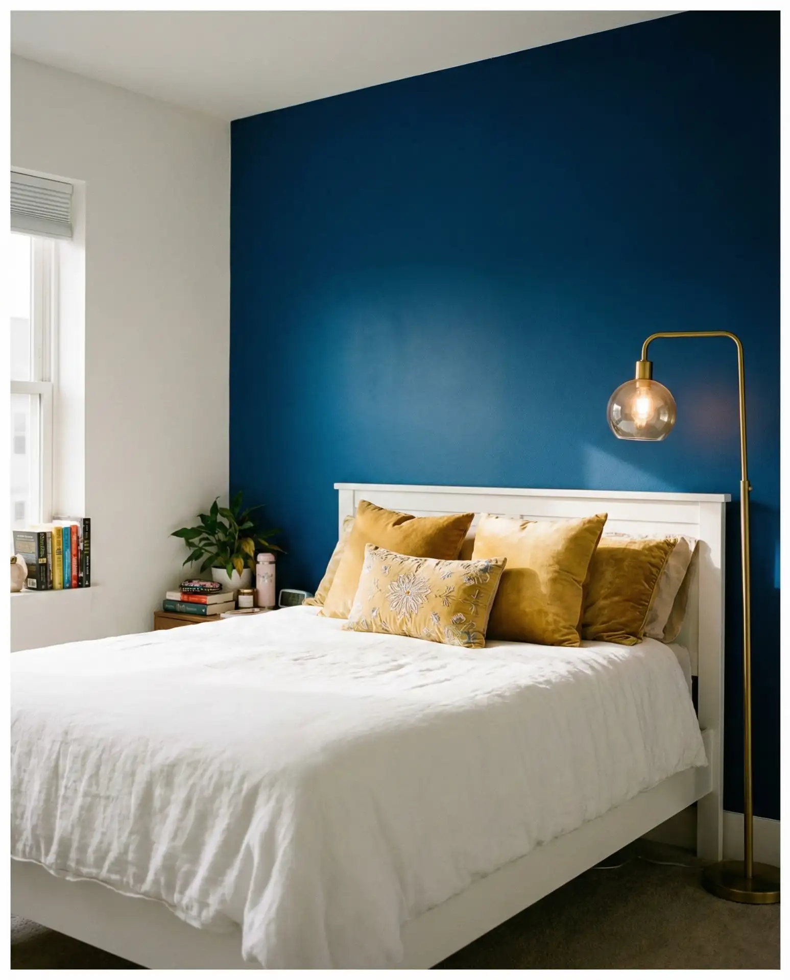 Bold Accent Wall in Deep Jewel Tones 1