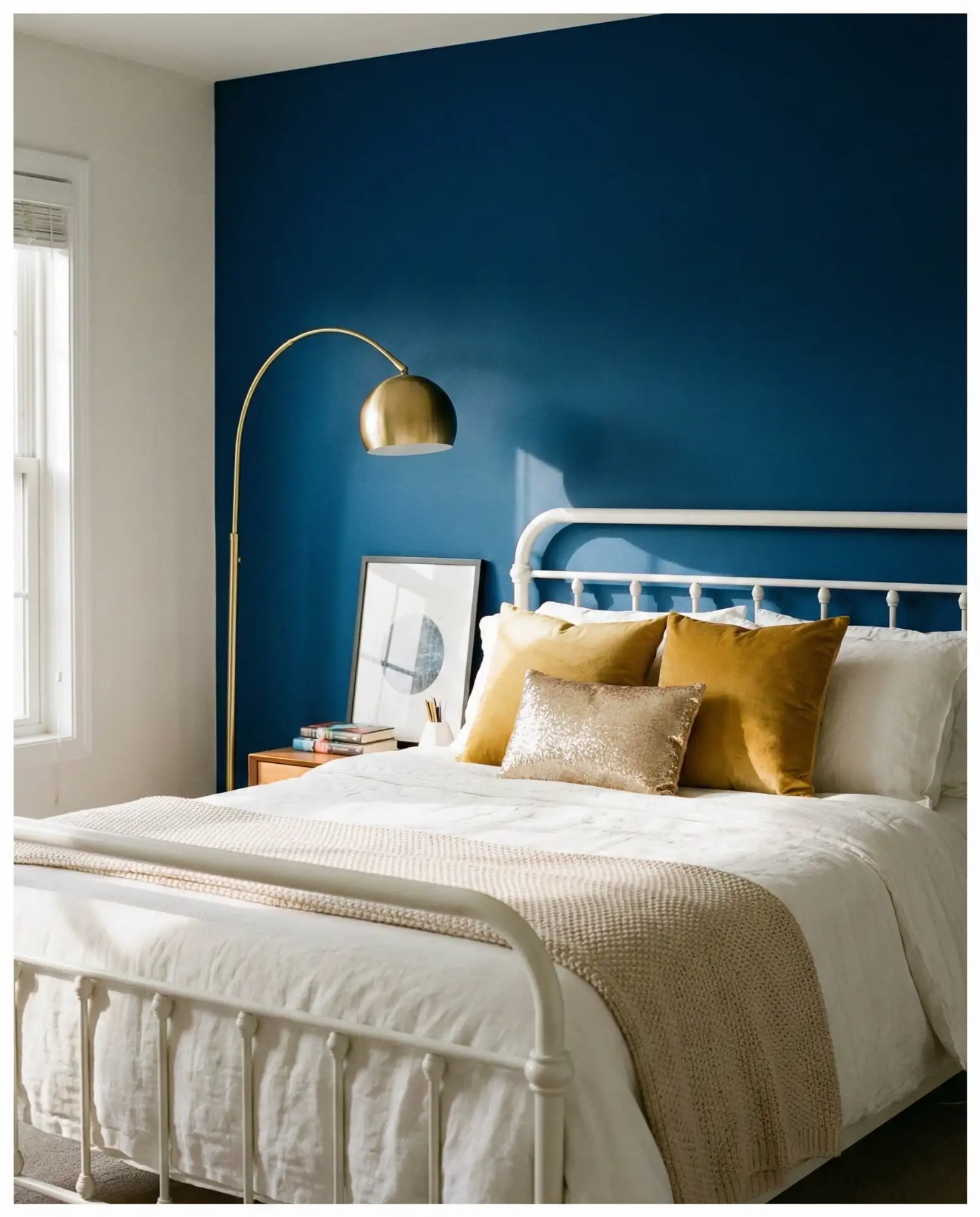 Bold Accent Wall in Deep Jewel Tones 2