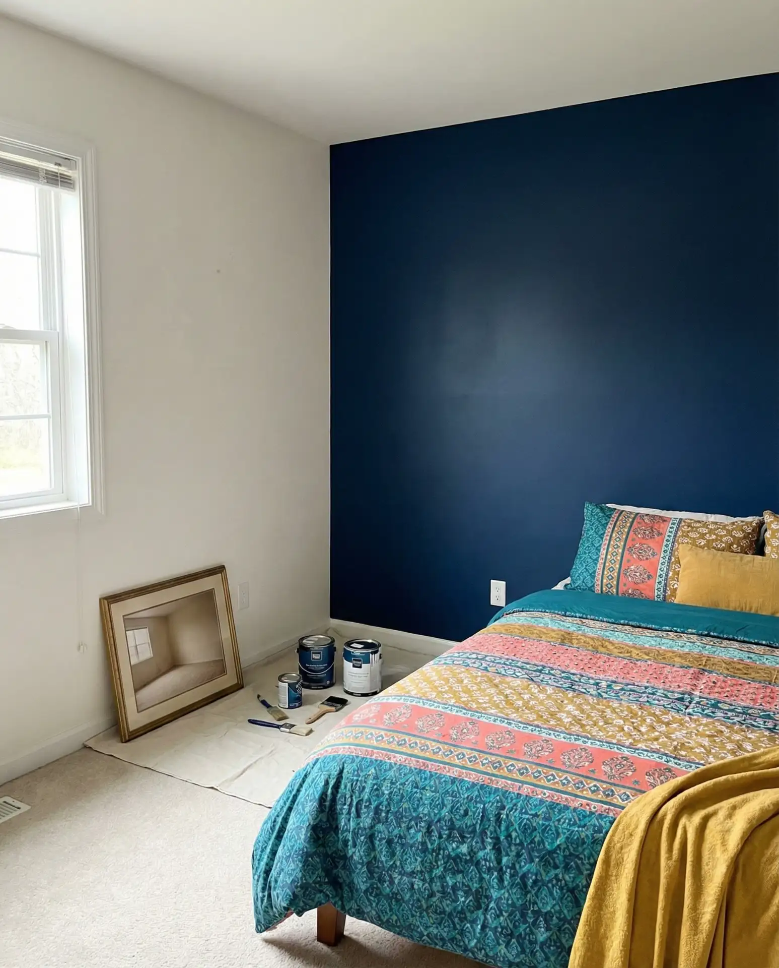 Budget-Friendly Transformation with Paint and Textiles 1