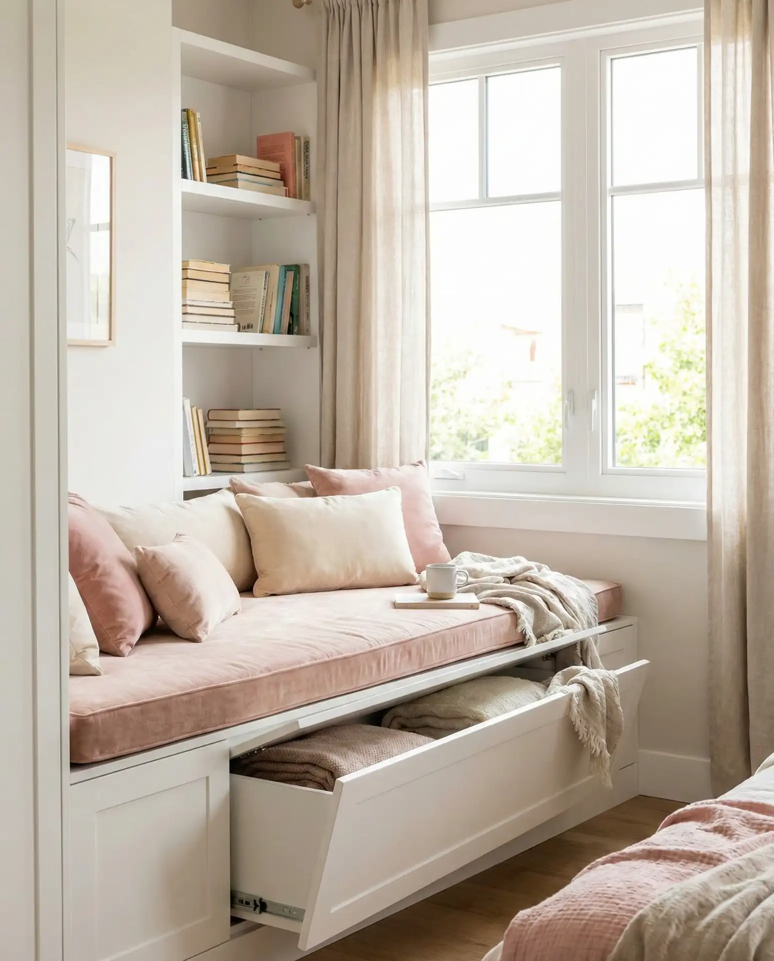 Built-In Window Seat with Storage 1