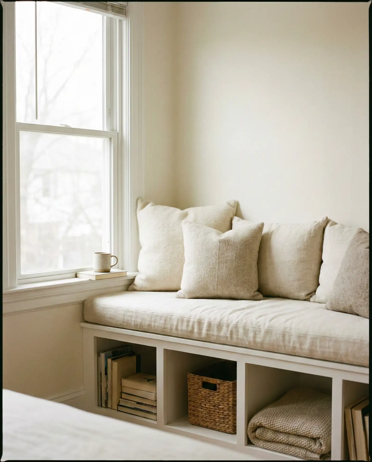 Built-In Window Seats with Storage Below 1