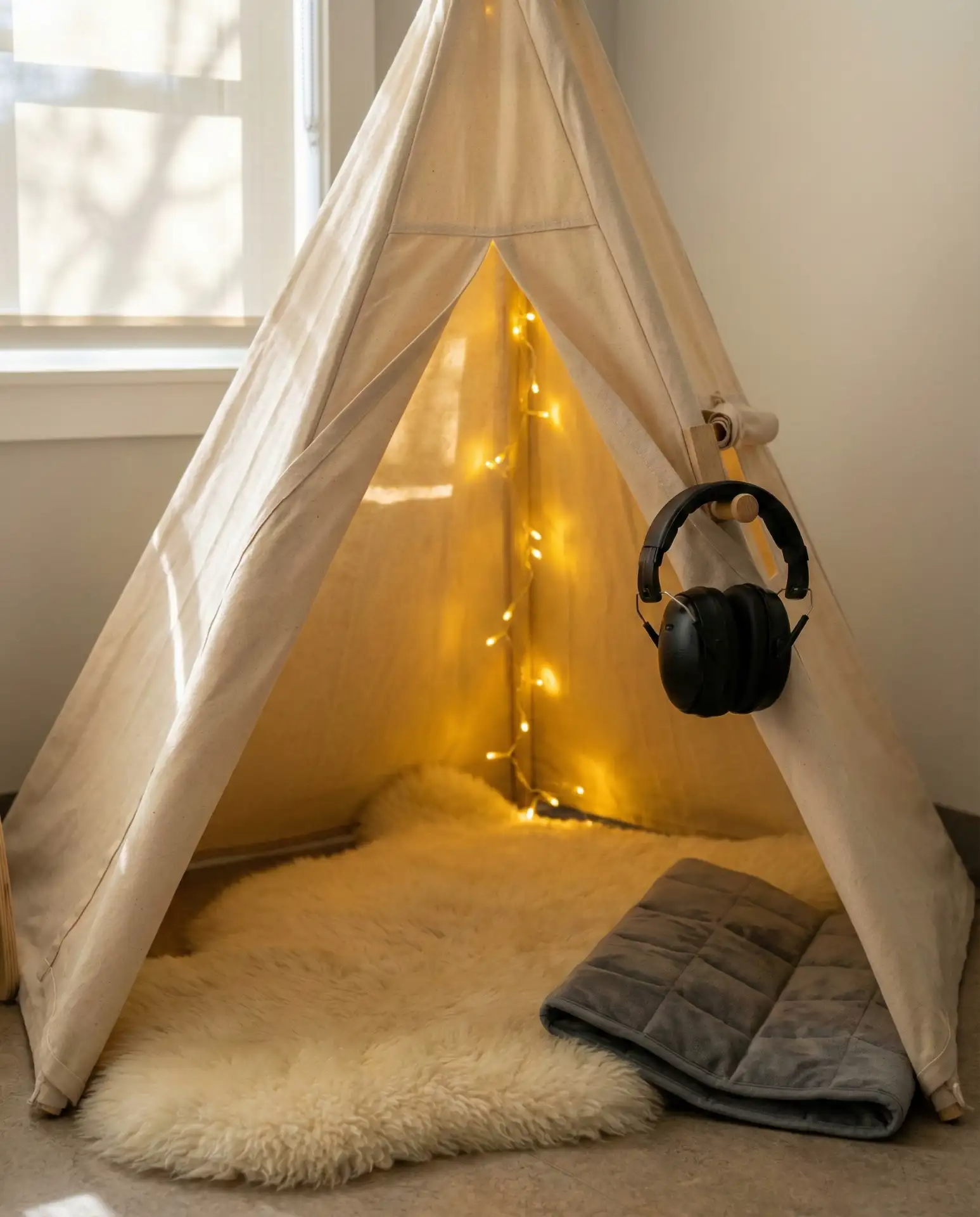 Calm Sensory Corner with Weighted Lap Pads 2