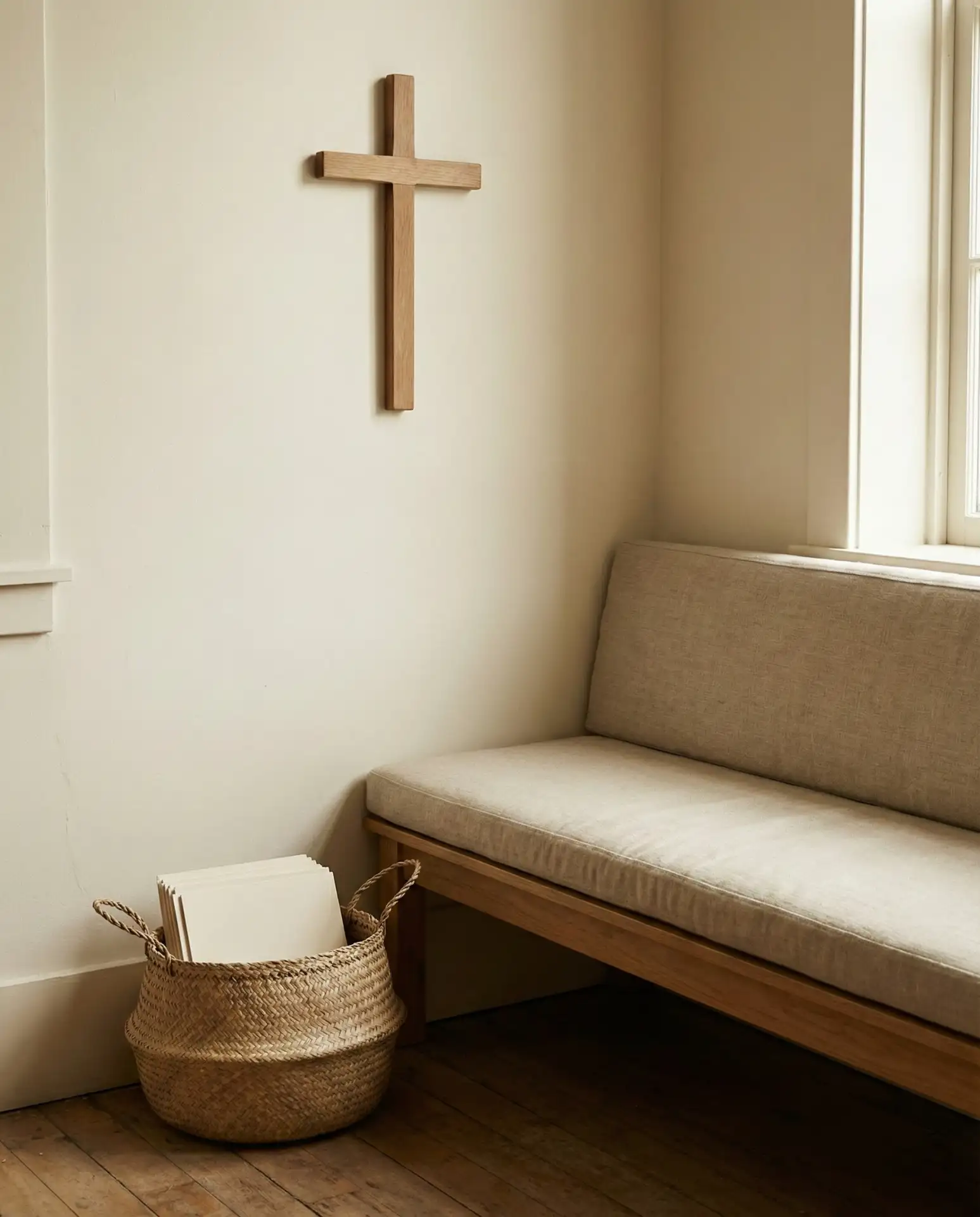 Christian-Themed Prayer Corner with Gentle Design 1