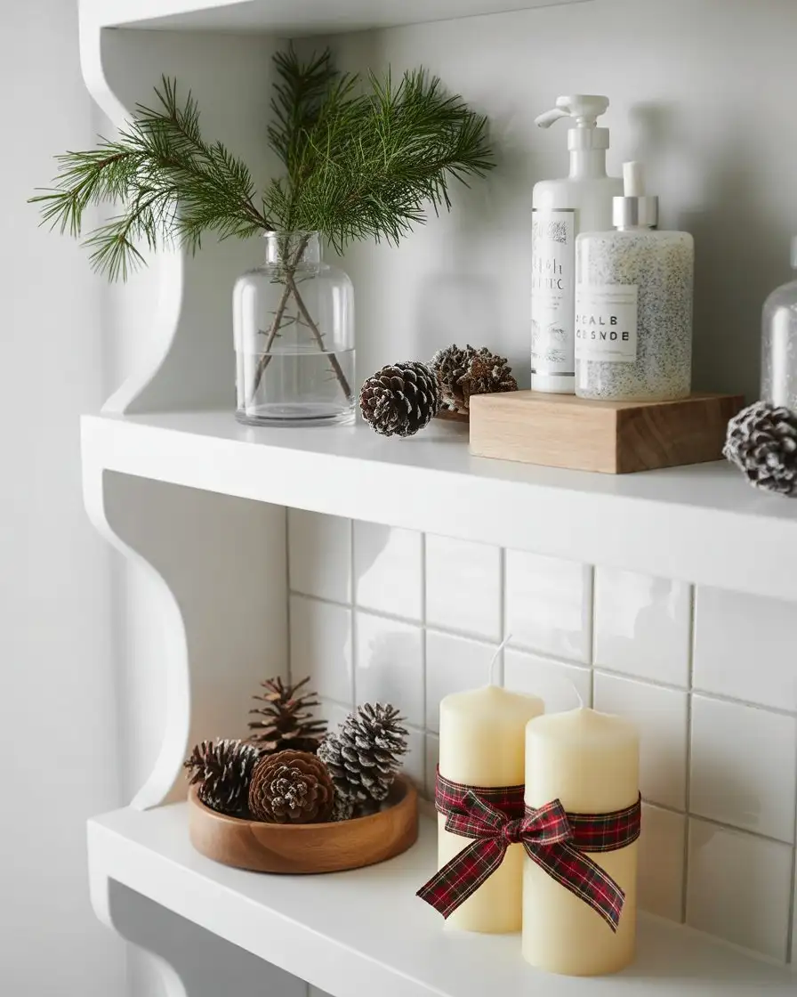 Christmas-Themed Shelf Displays for Seasonal Warmth 1