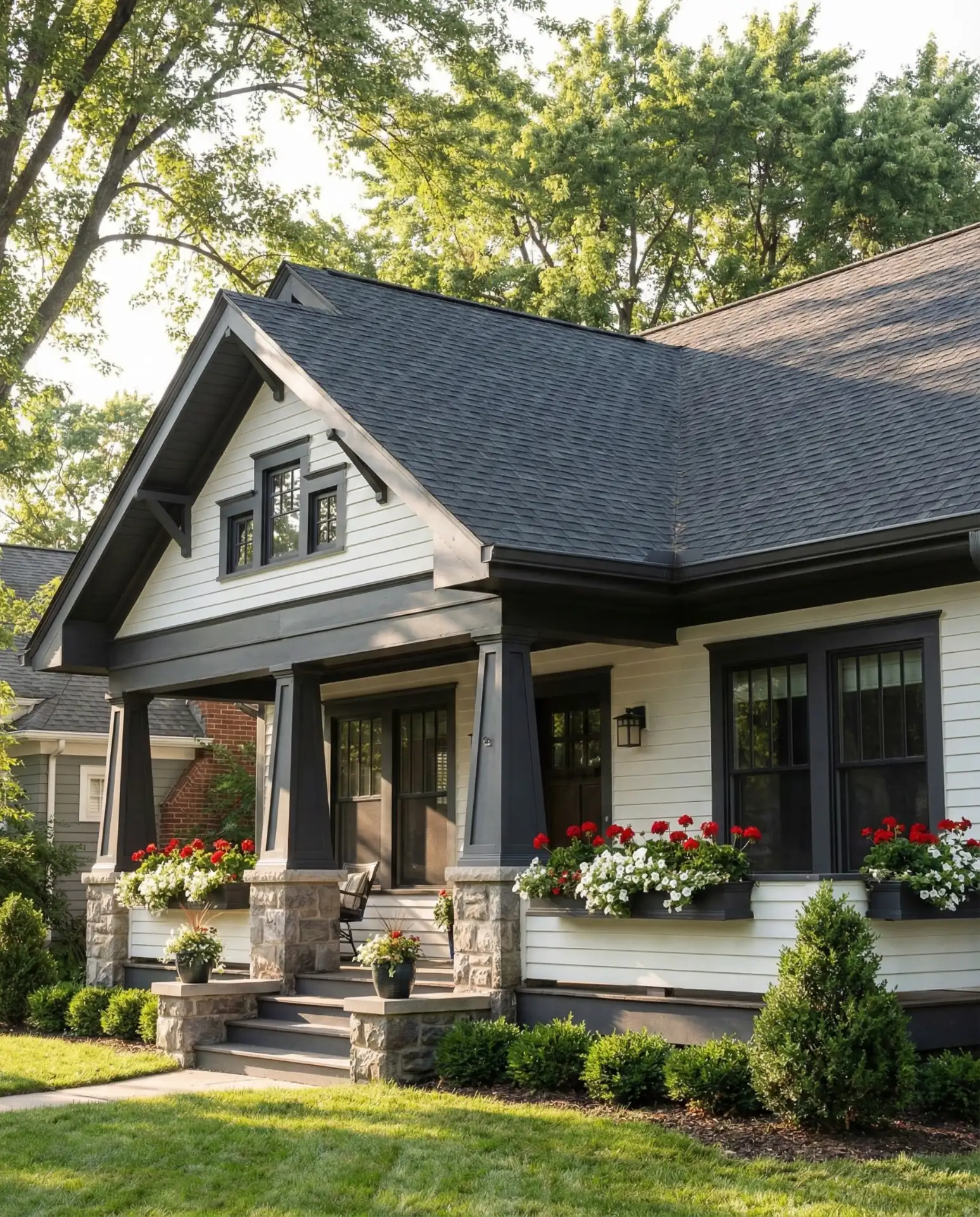 Classic White Craftsman Revival 1