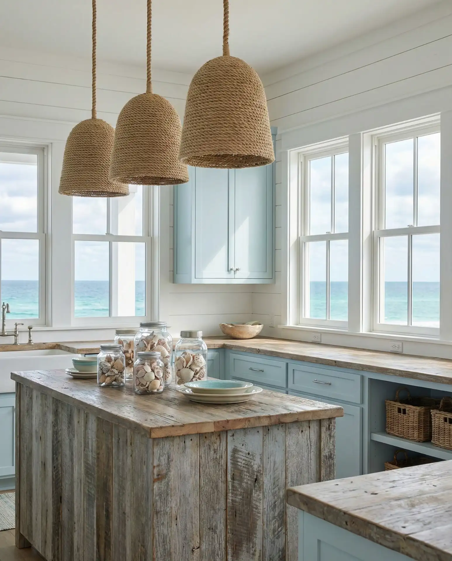 Coastal Farmhouse with Shiplap Walls 1