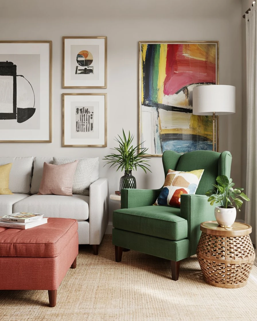 Colorful Maximalist Accent Furniture 1