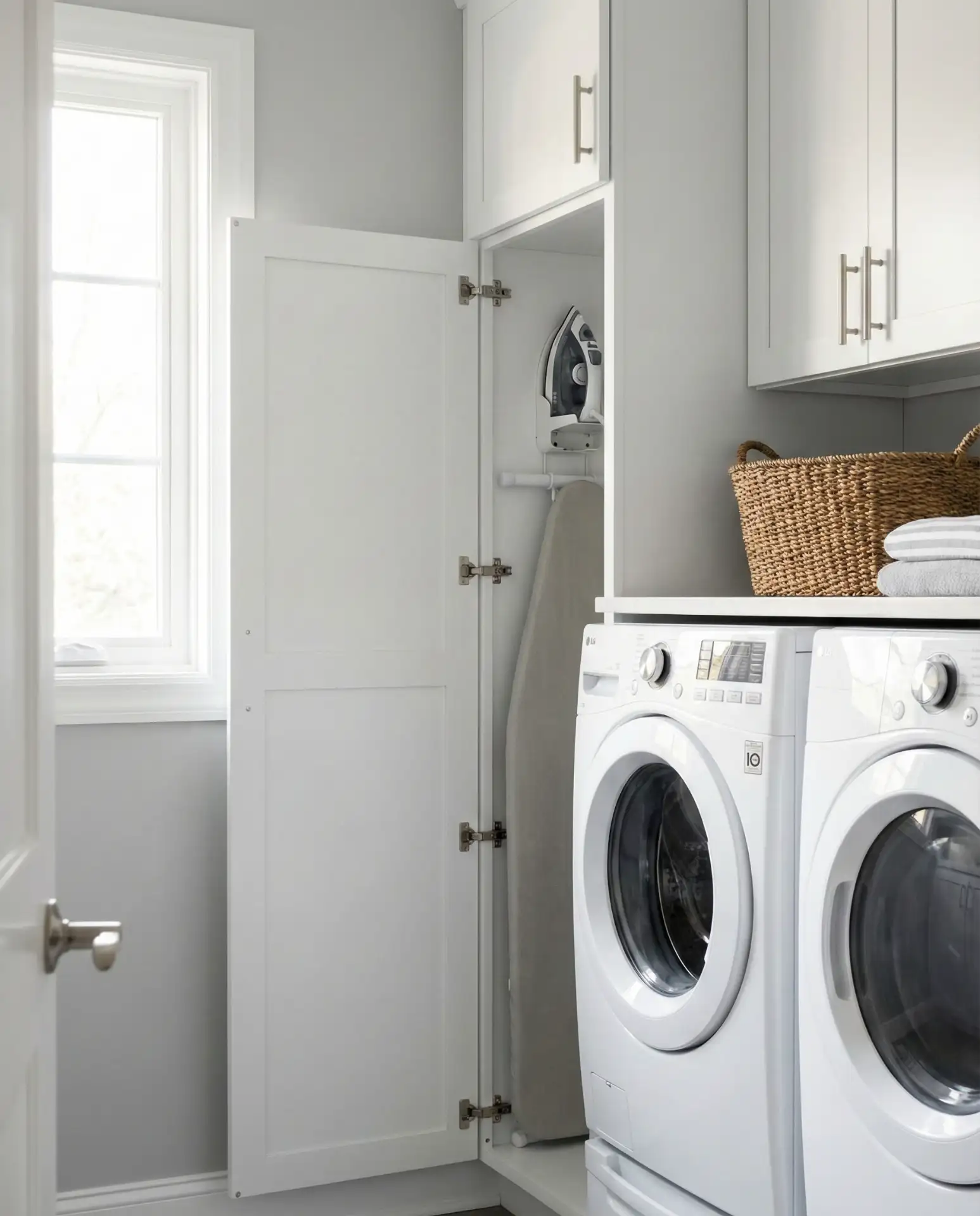 Compact Ironing Board Storage 1