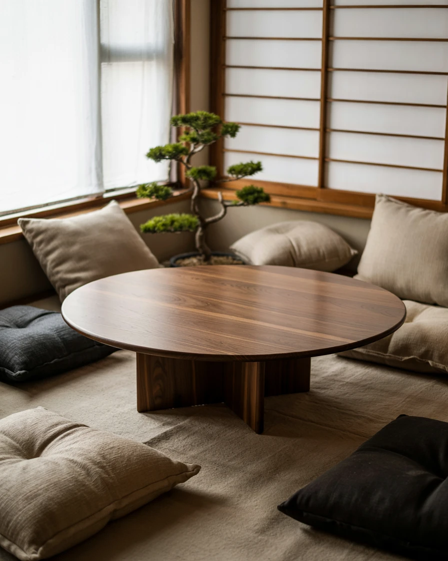 Compact Japandi Corner with Floor Seating 2