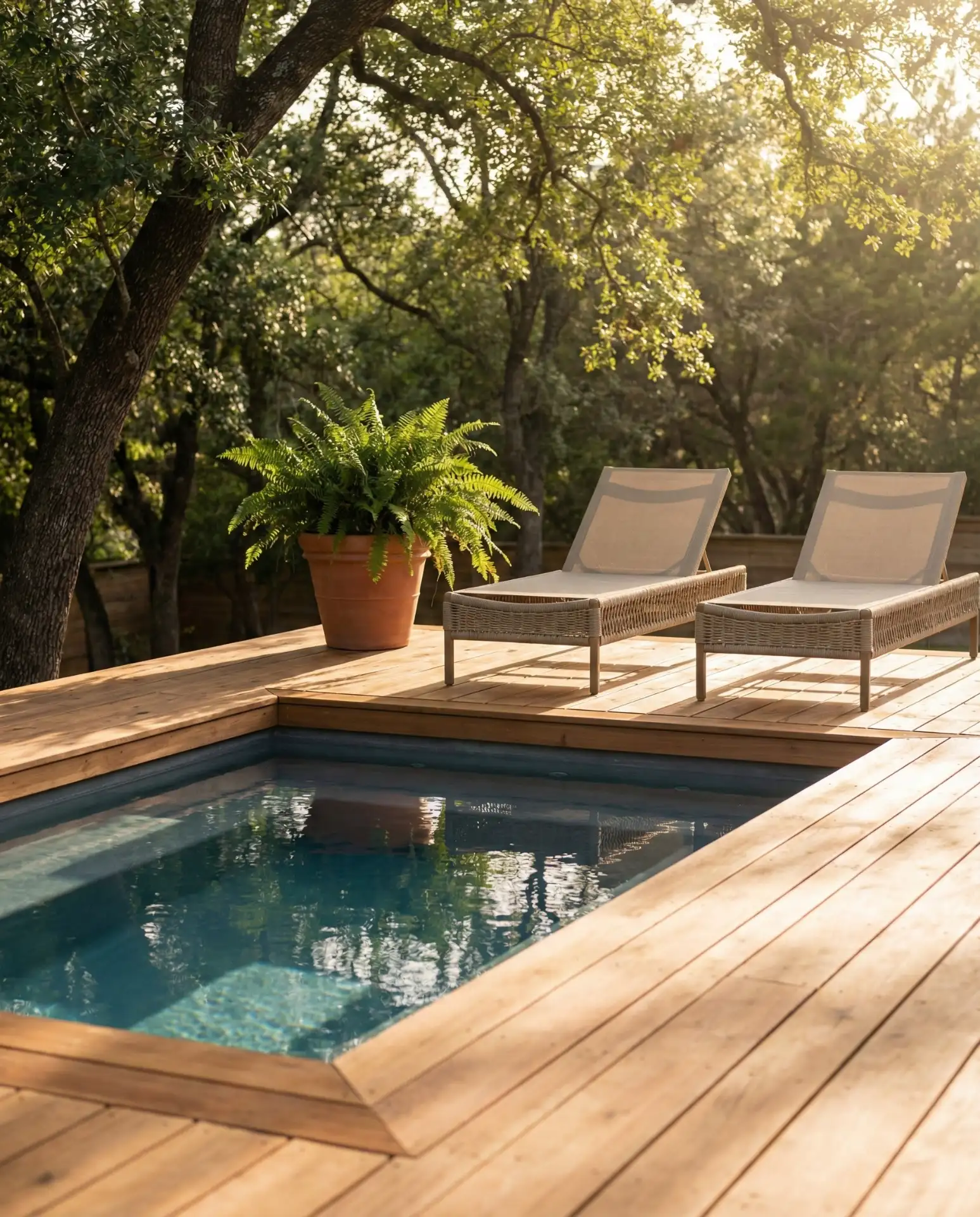 Compact Plunge Pool with Integrated Deck 2