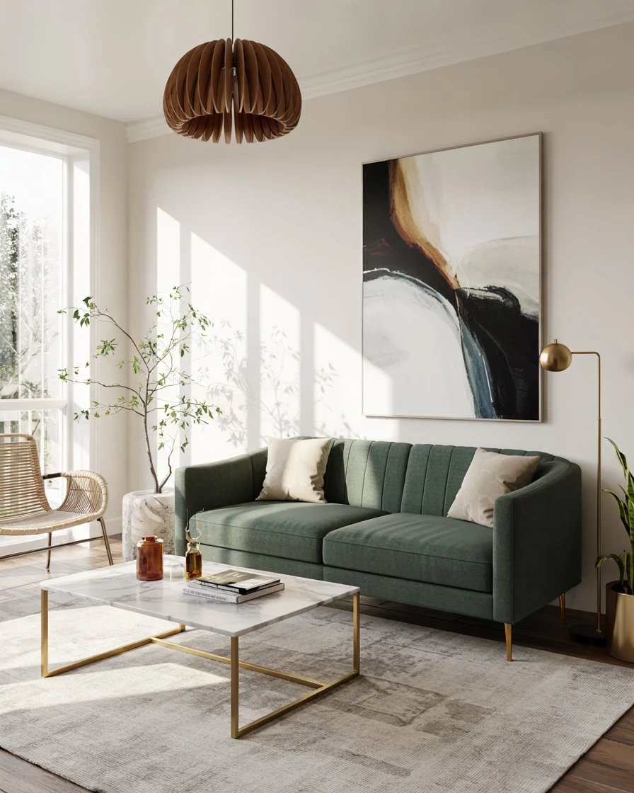 Contemporary Luxury with Velvet Upholstery 1