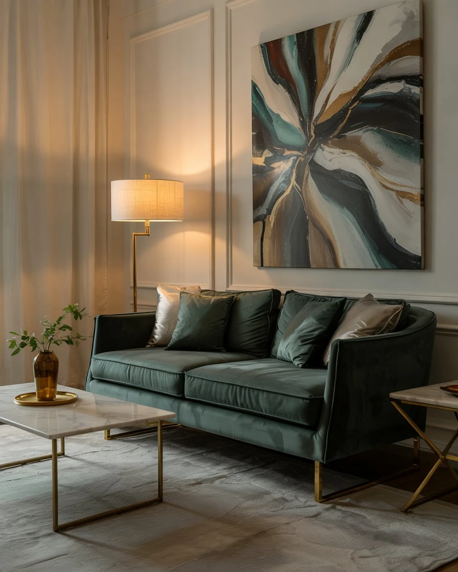 Contemporary Luxury with Velvet Upholstery 2