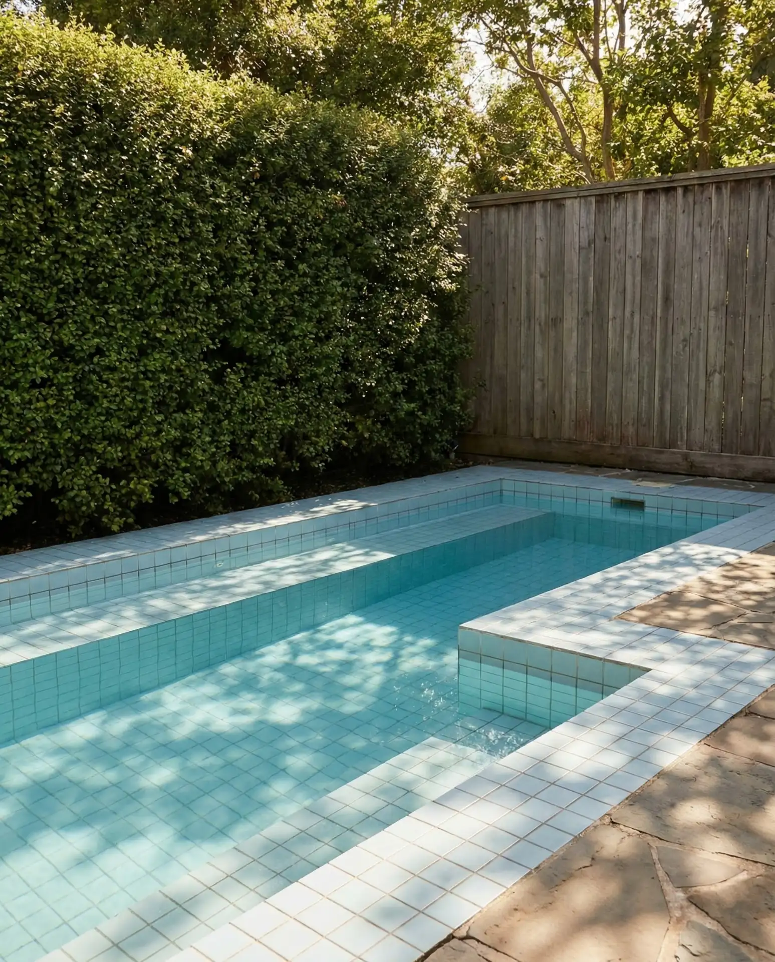 Corner Pool with Wraparound Seating Ledge 1