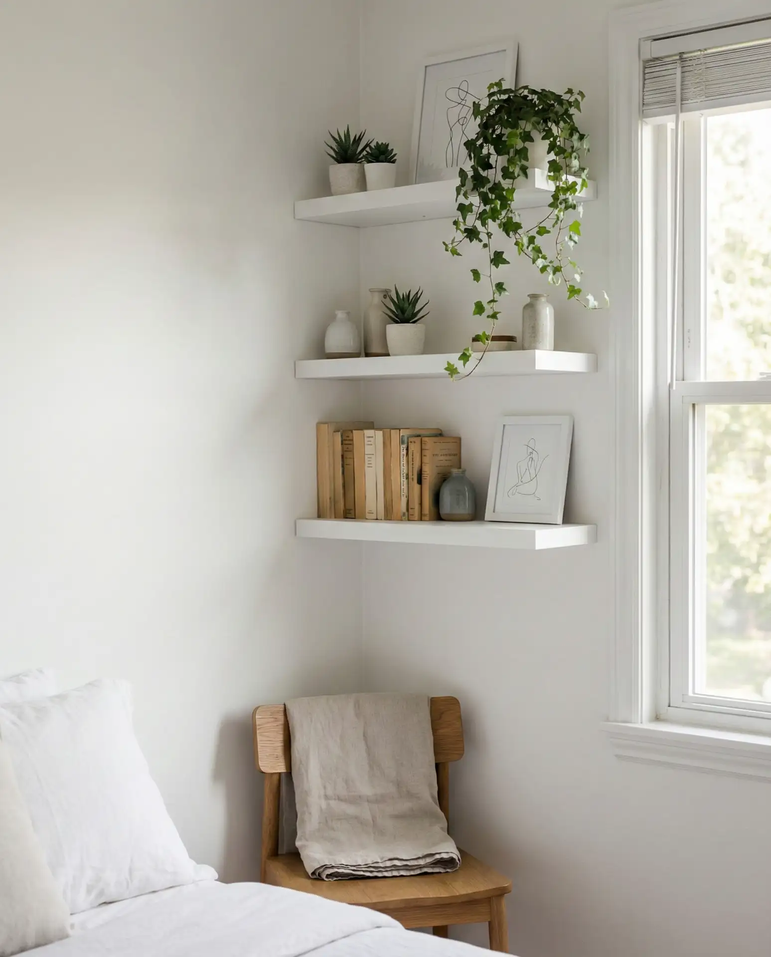 Corner Shelving to Use Dead Space 1