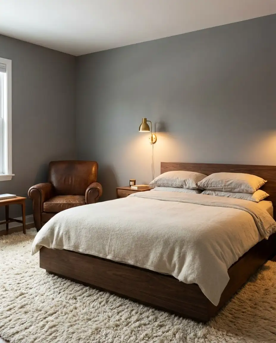 Cosy Grey with Brown Wood Tones 1