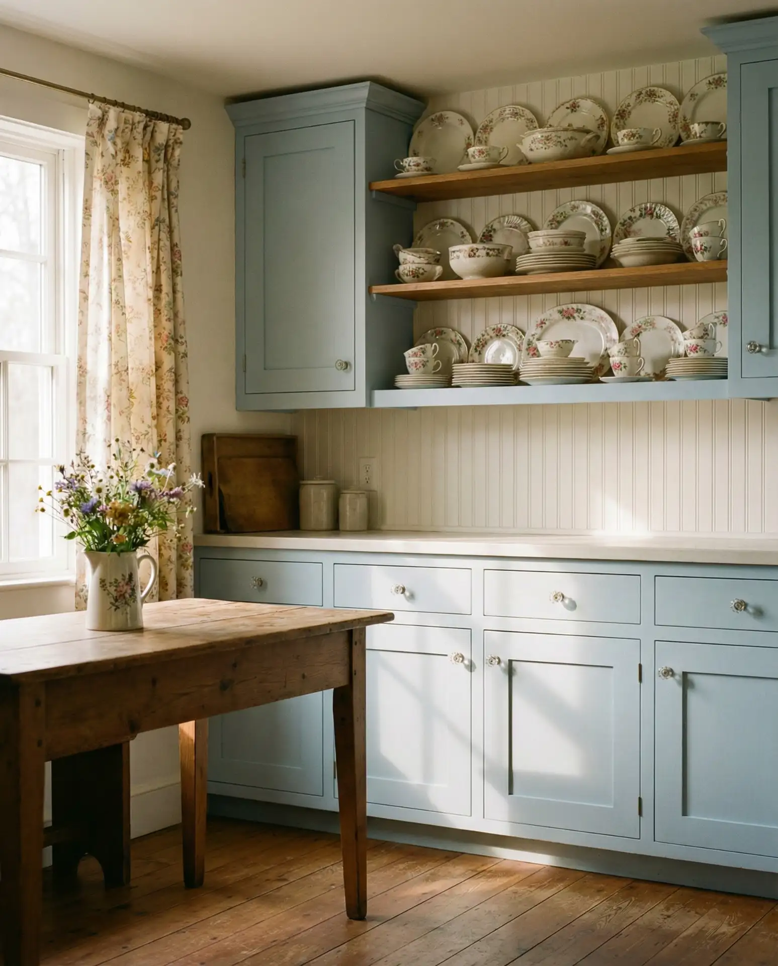 Cottage-Style Farmhouse with Floral Accents 2