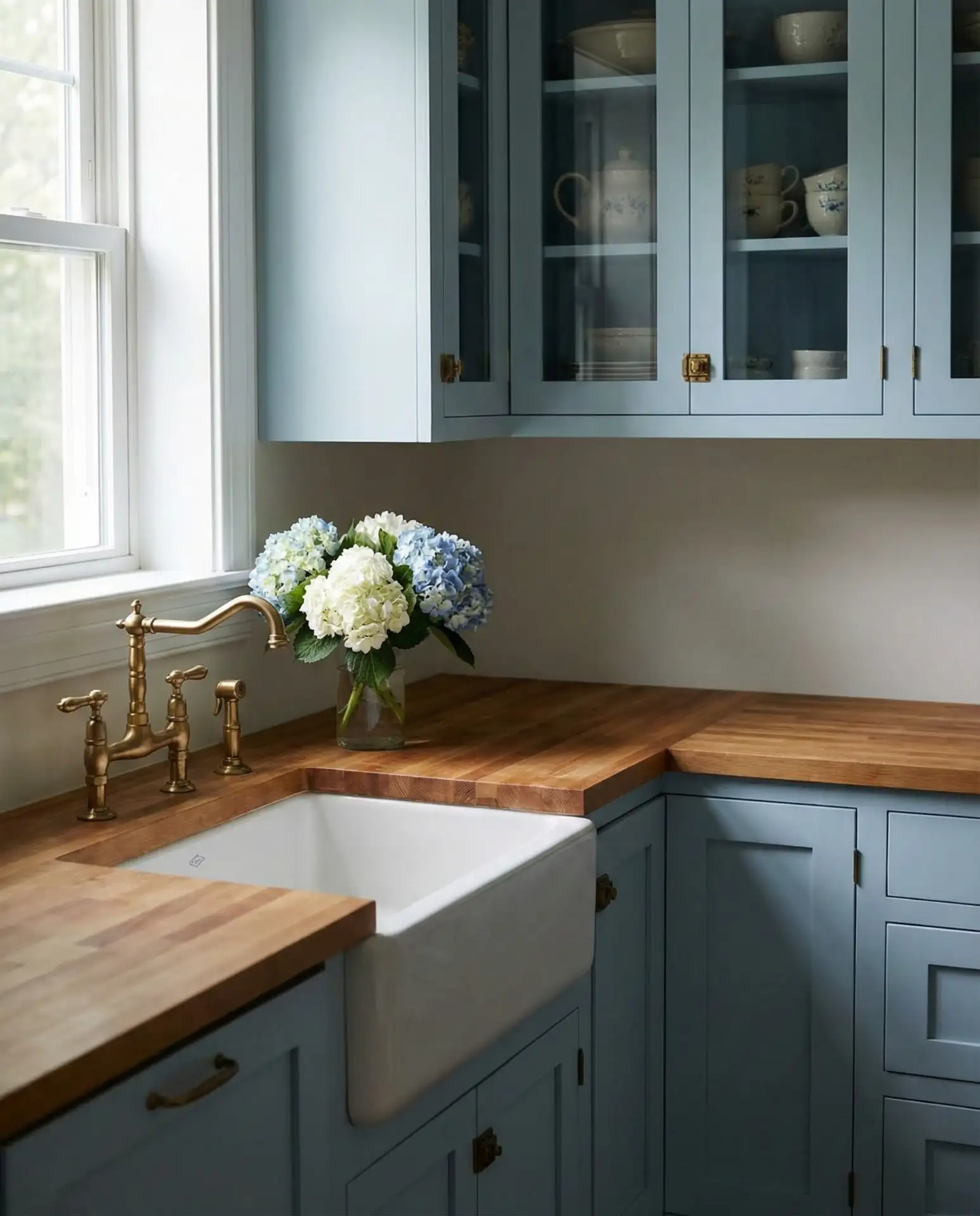 Country Kitchen with Apron Front Sink 2