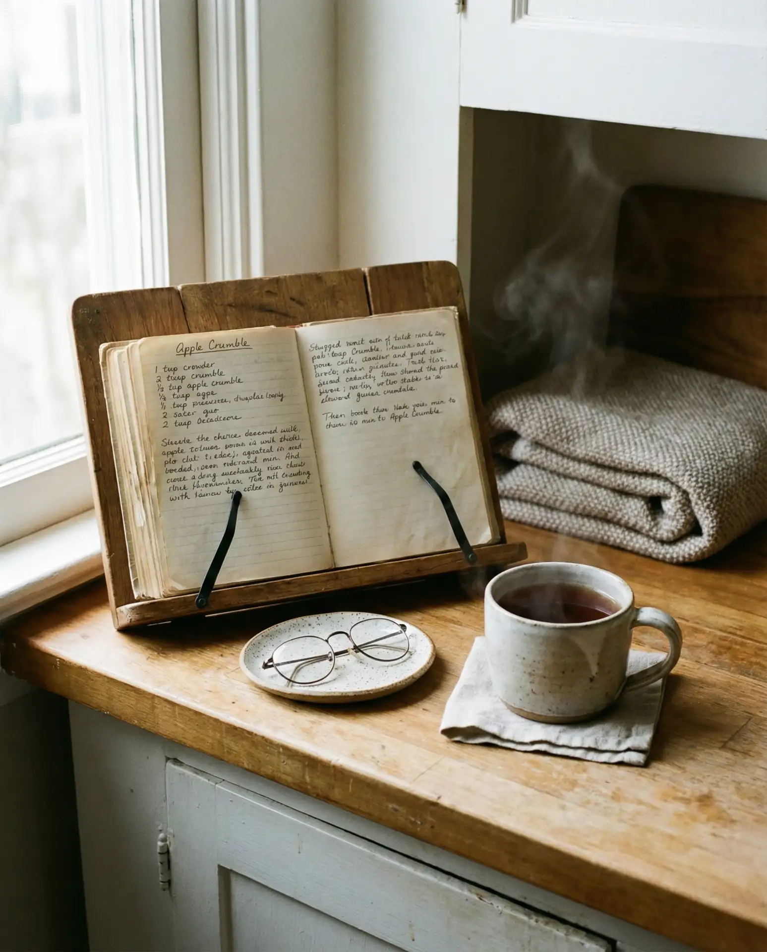 Cozy Cookbook Stand and Reading Nook 2