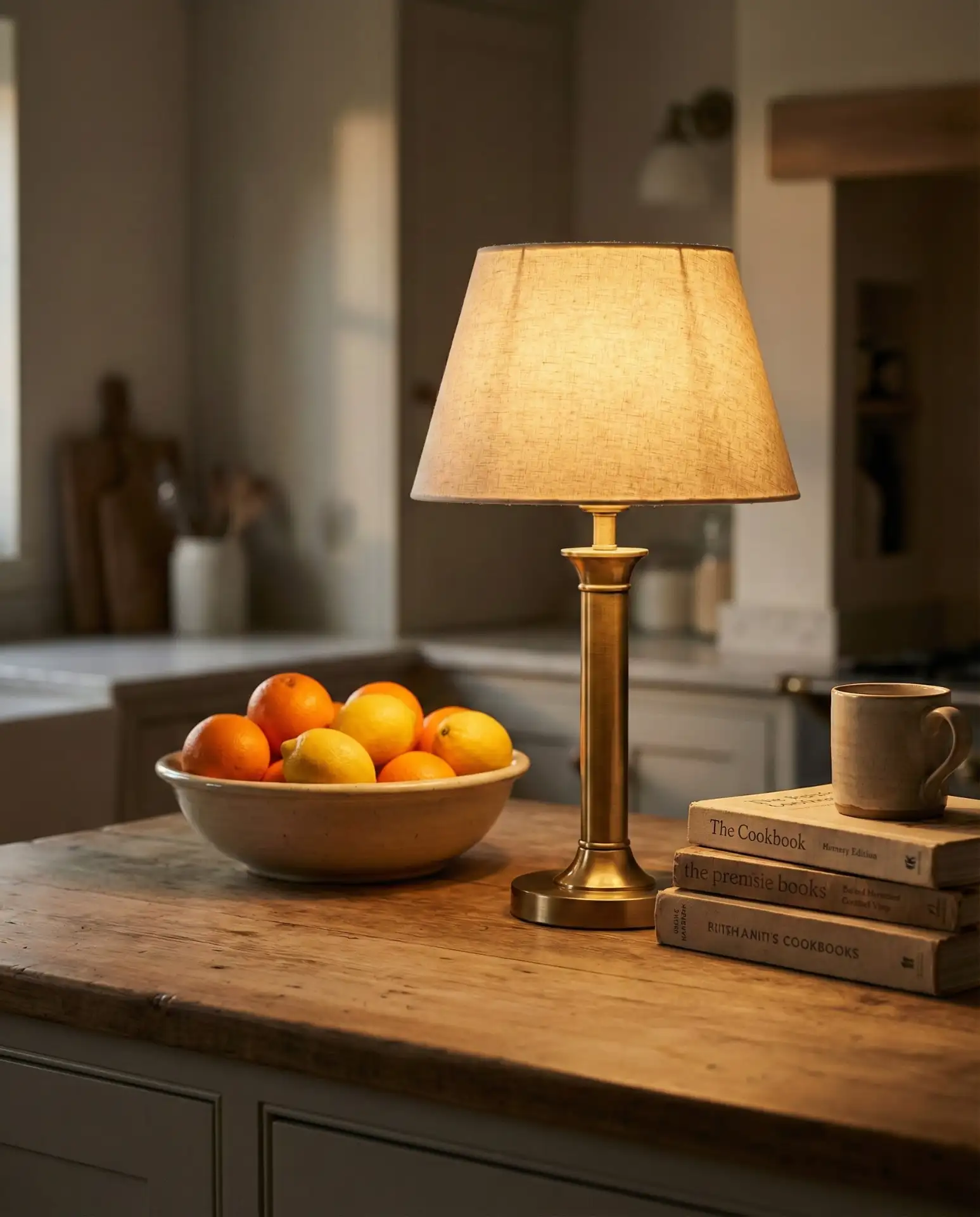 Cozy Lamp-Lit Evening Counter 1