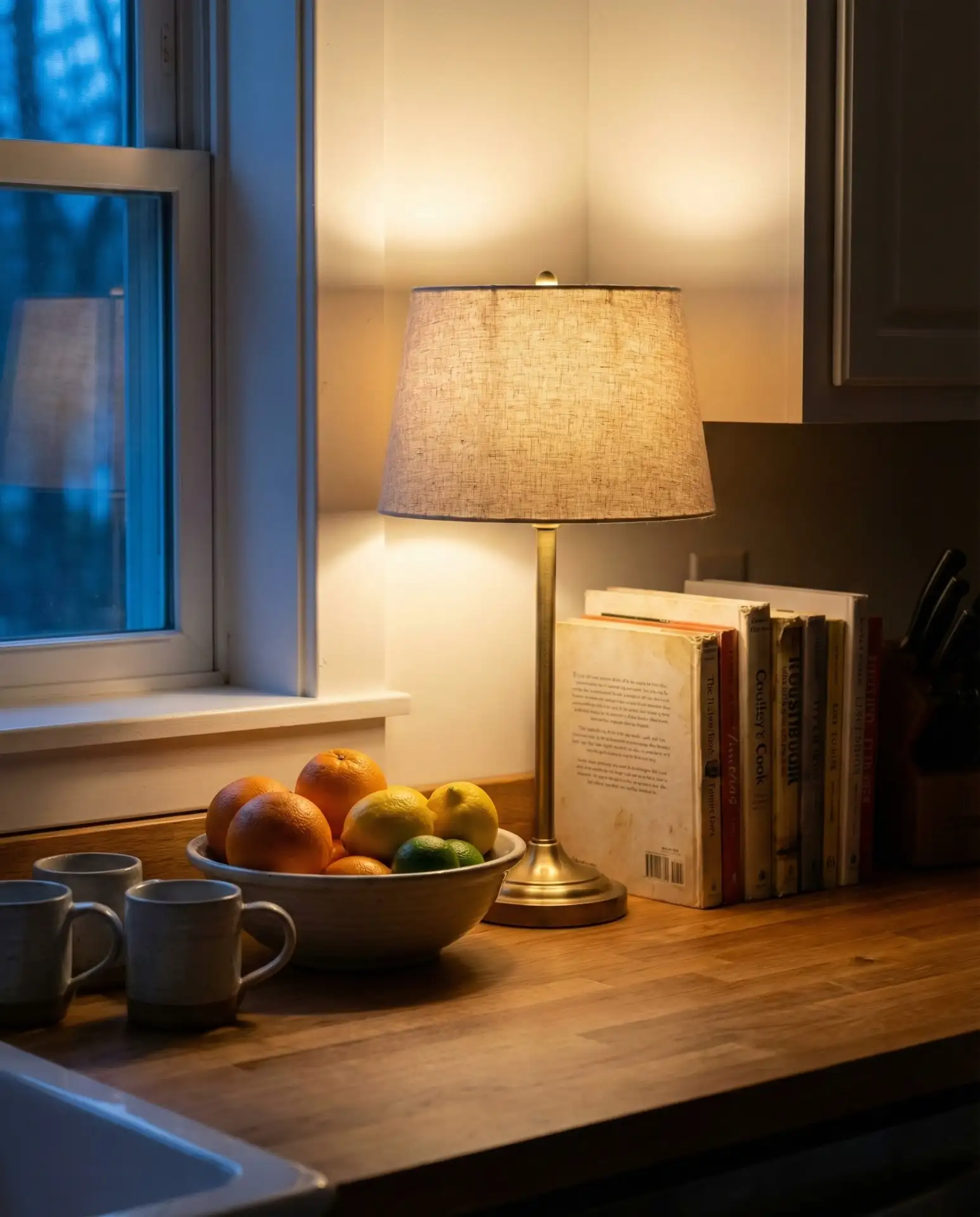 Cozy Lamp-Lit Evening Counter 2