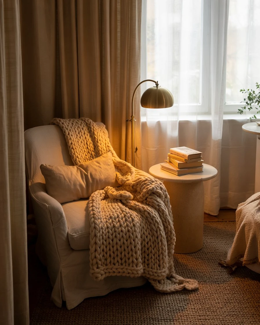 Cozy Reading Nook with Oversized Chair 2