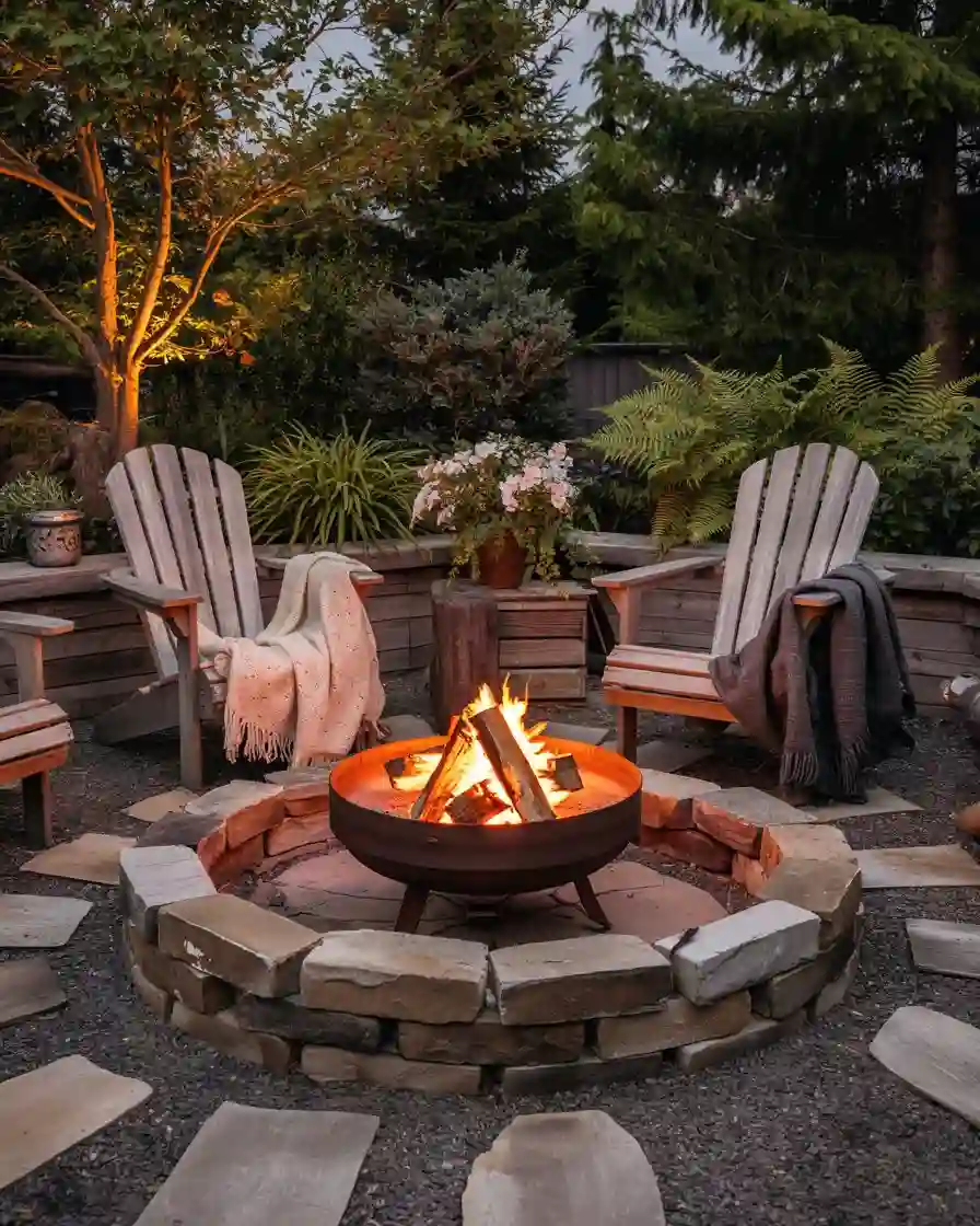 DIY Fire Pit Lounge 1