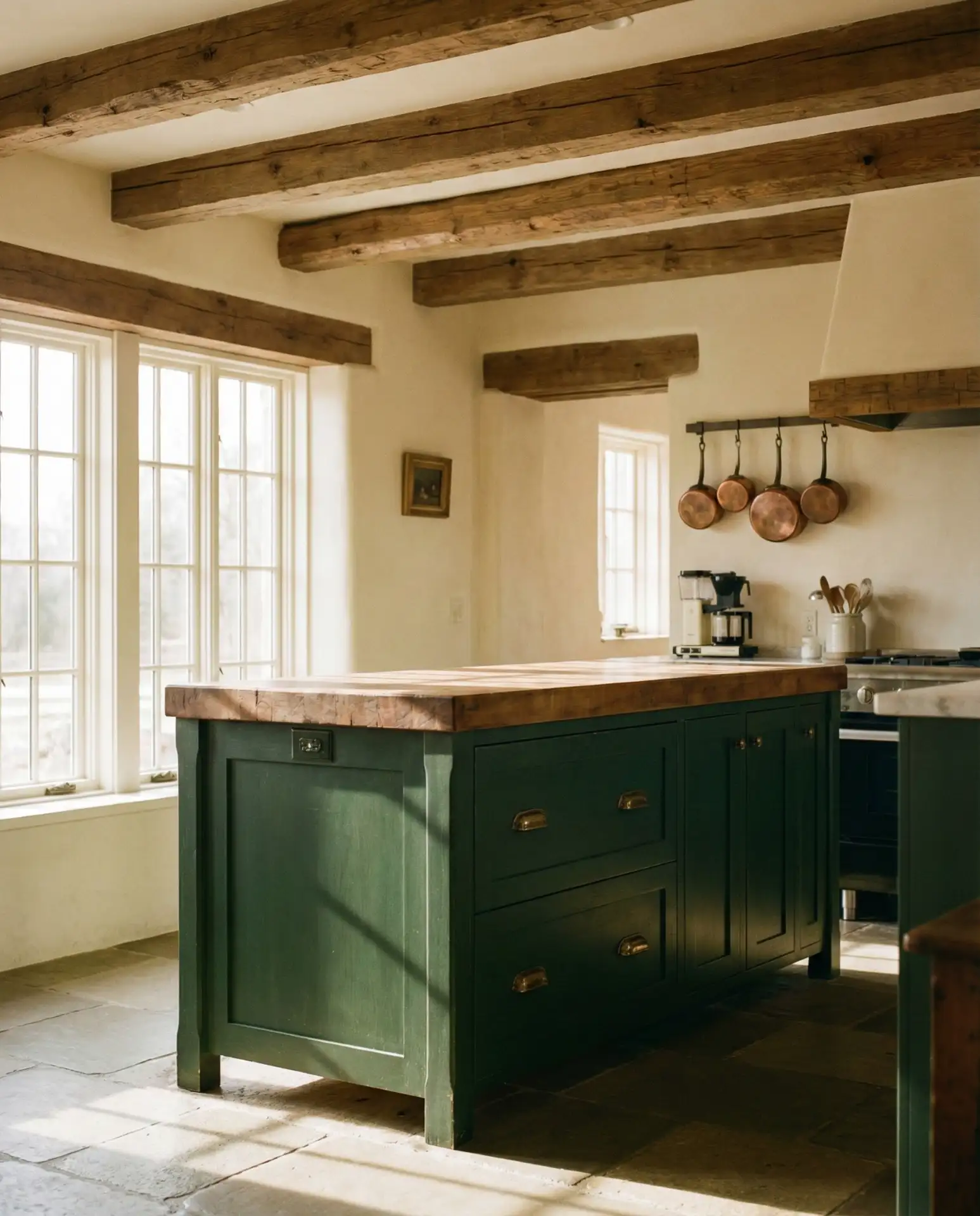 Dark Green Island as the Kitchen Anchor 2