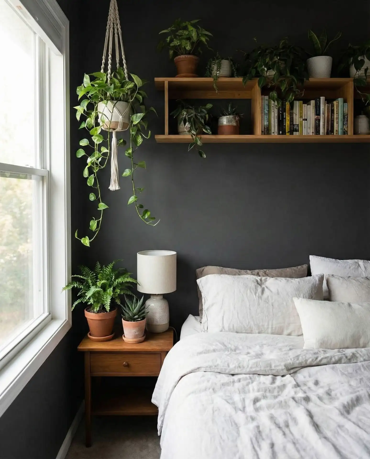 Dark Grey with Greenery 1