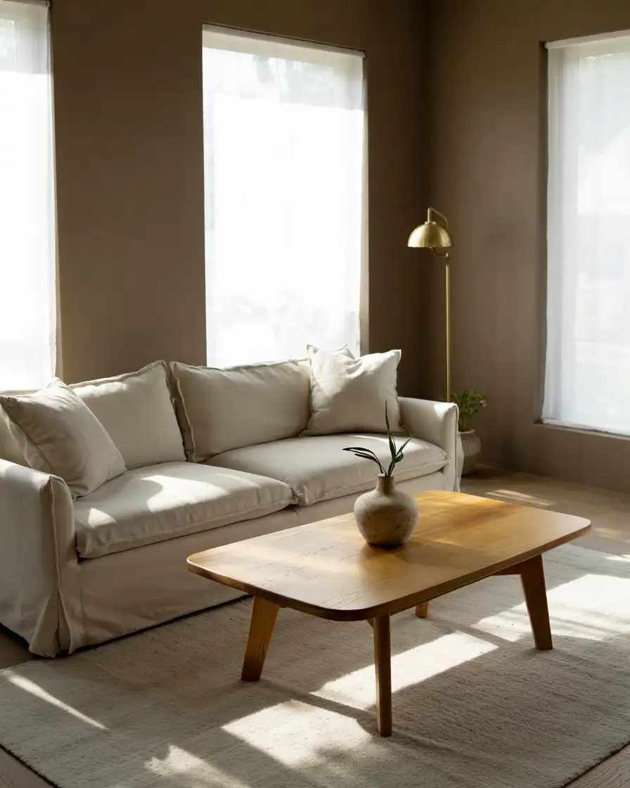 Dark Moody Walls with Light Furnishings 2