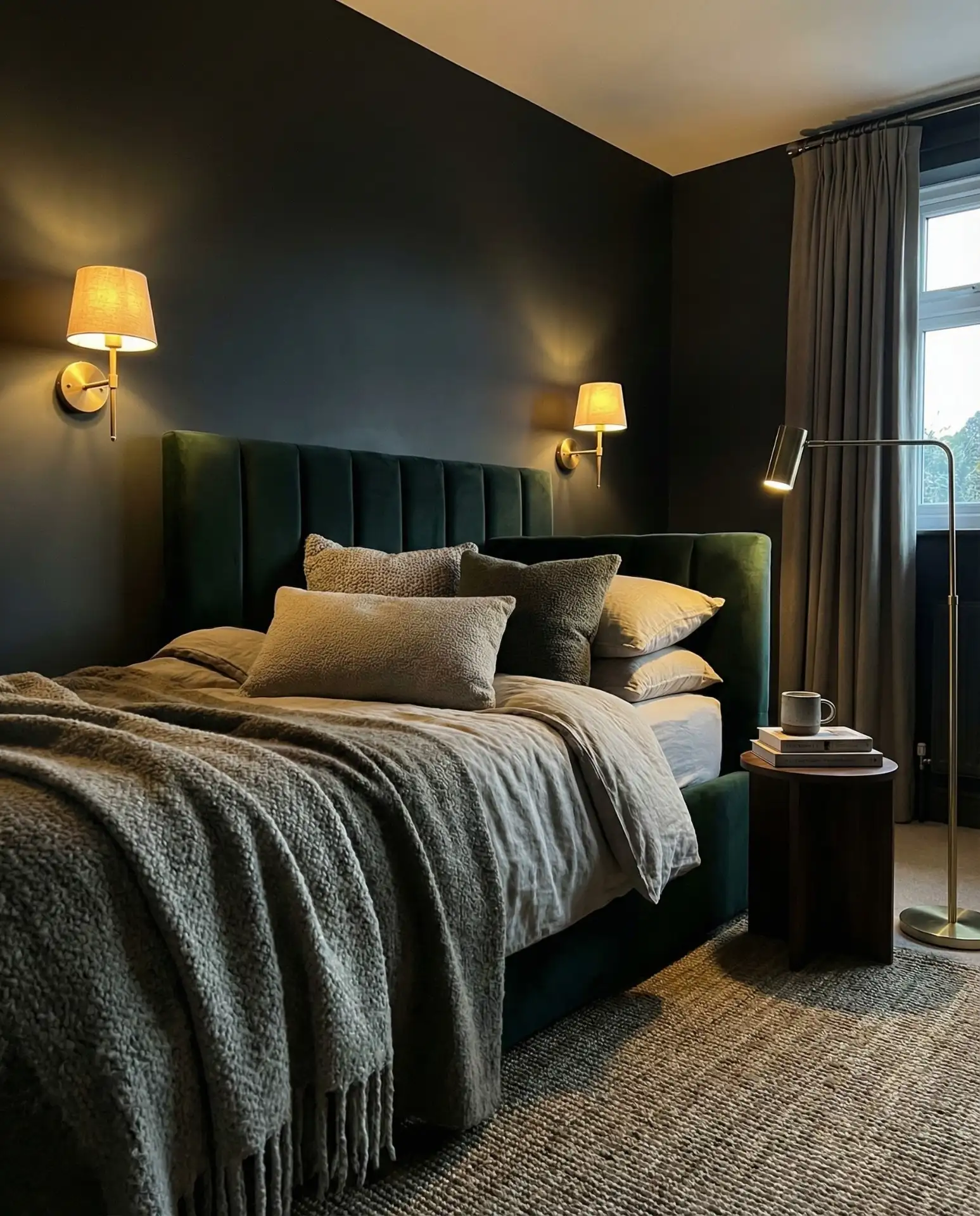 Deep Charcoal with Velvet Accents 2