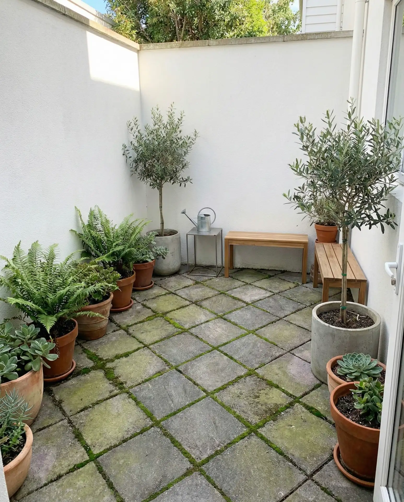 Diagonal Paver Pattern to Widen Visual Space 2