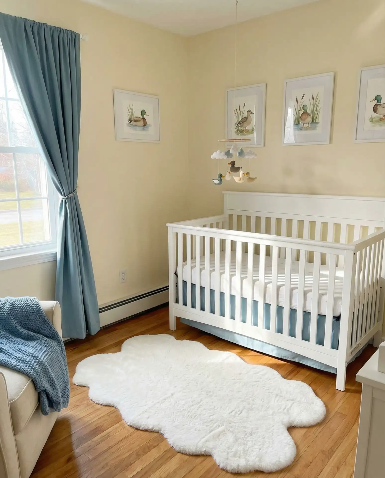 Duck Pond Nursery with Soft Yellows 1