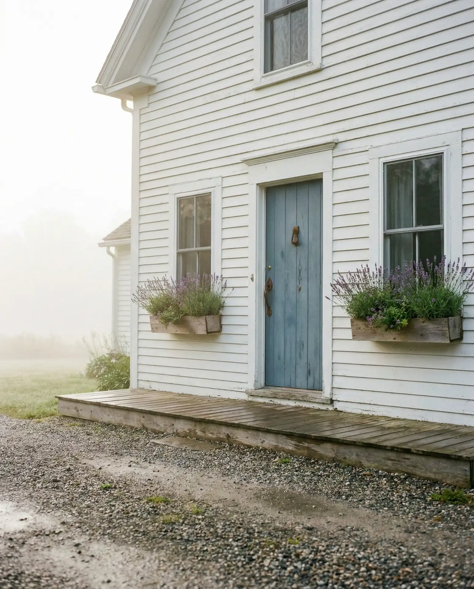Dusty Blue for Serene Curb Appeal 1
