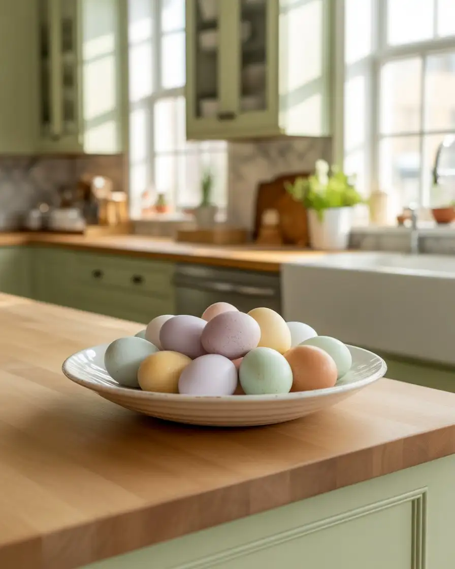 Easter Pastel Egg Display