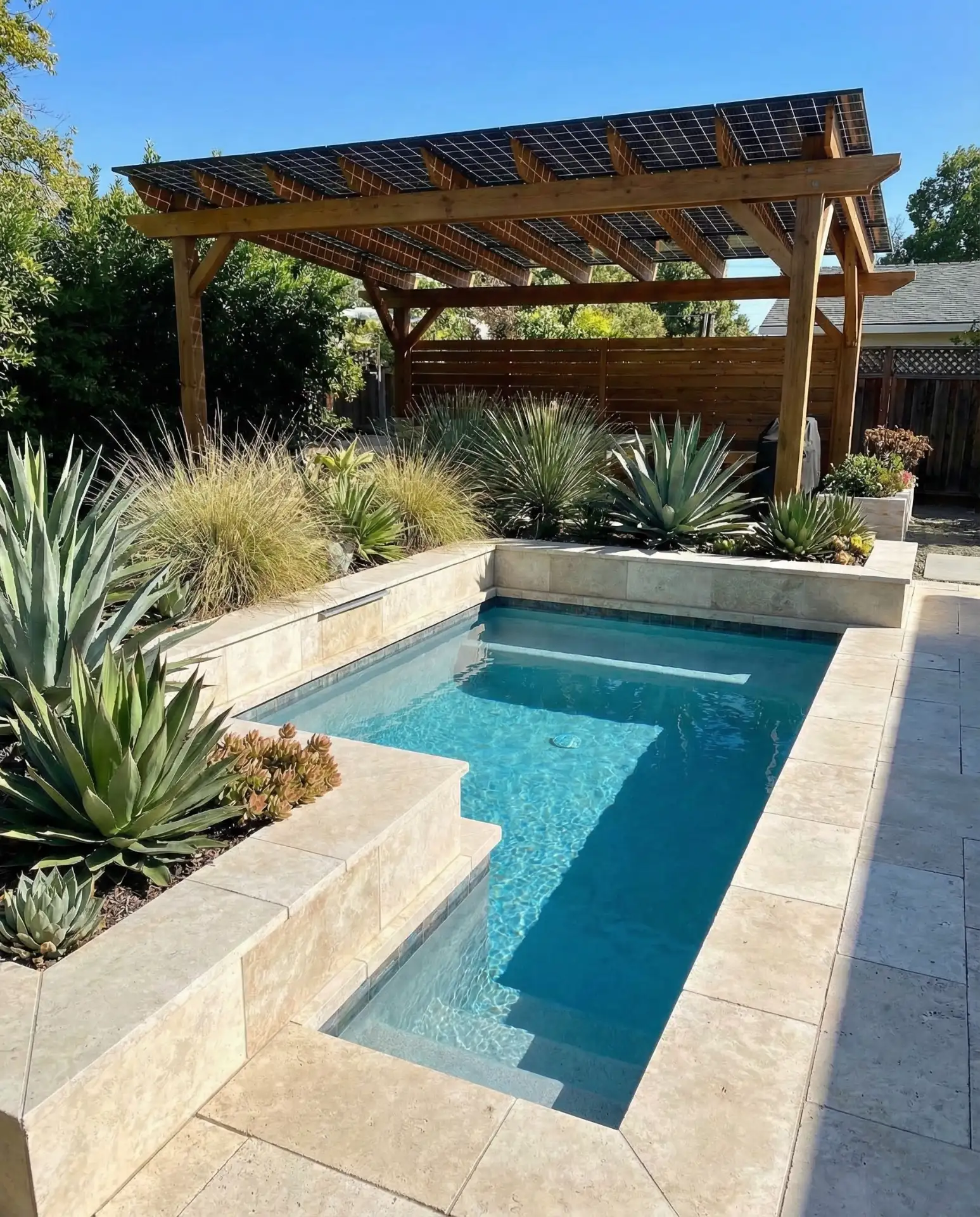 Eco-Friendly Pool with Solar Heating System 1