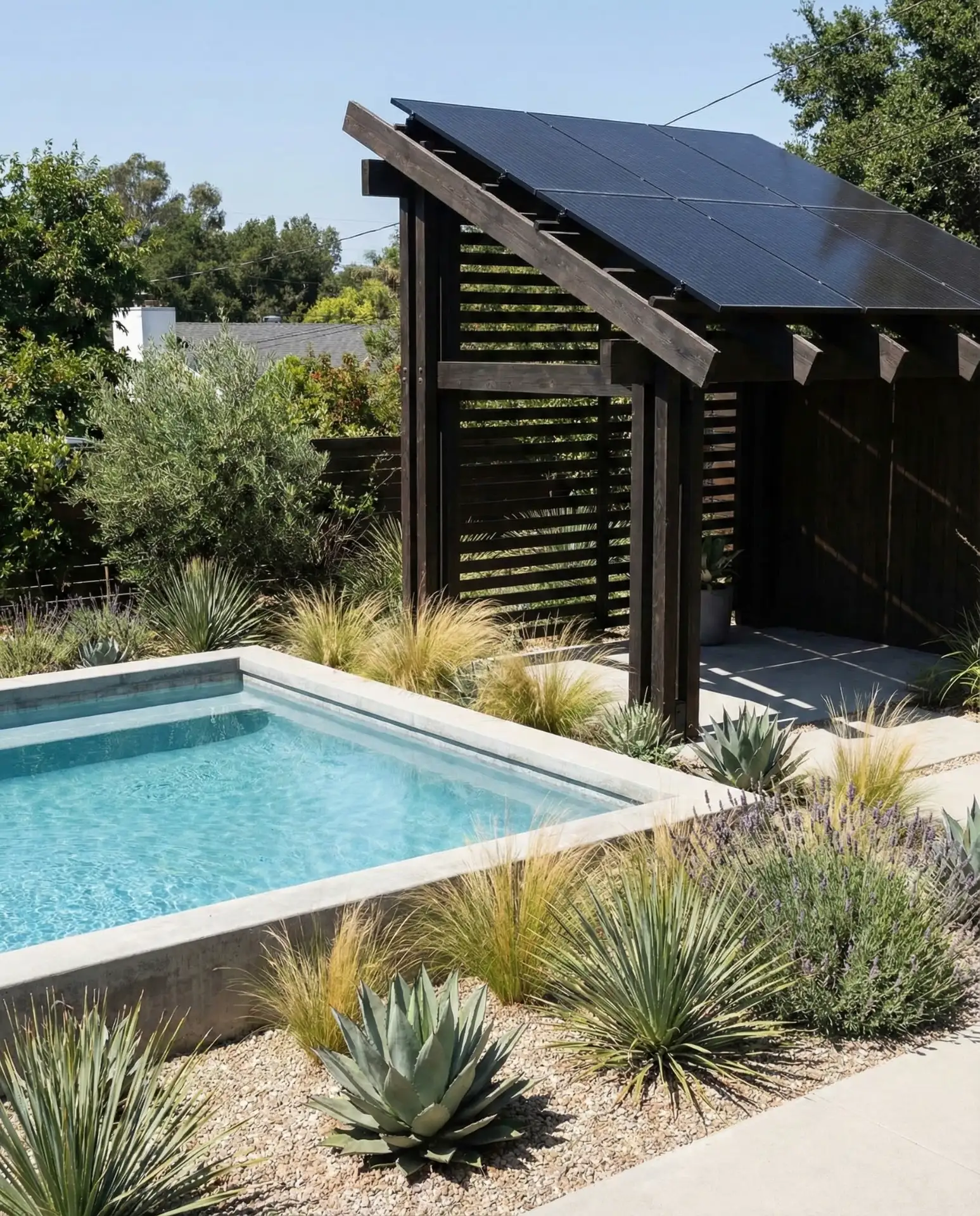 Eco-Friendly Pool with Solar Heating System 2