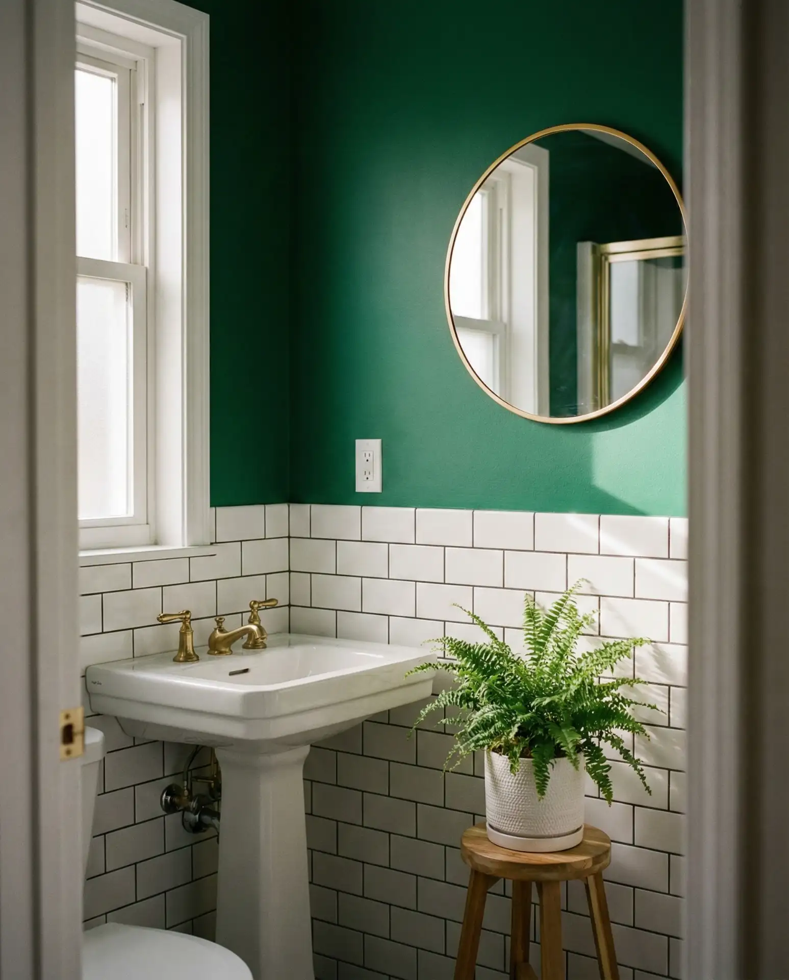 Emerald Green Statement Wall 1