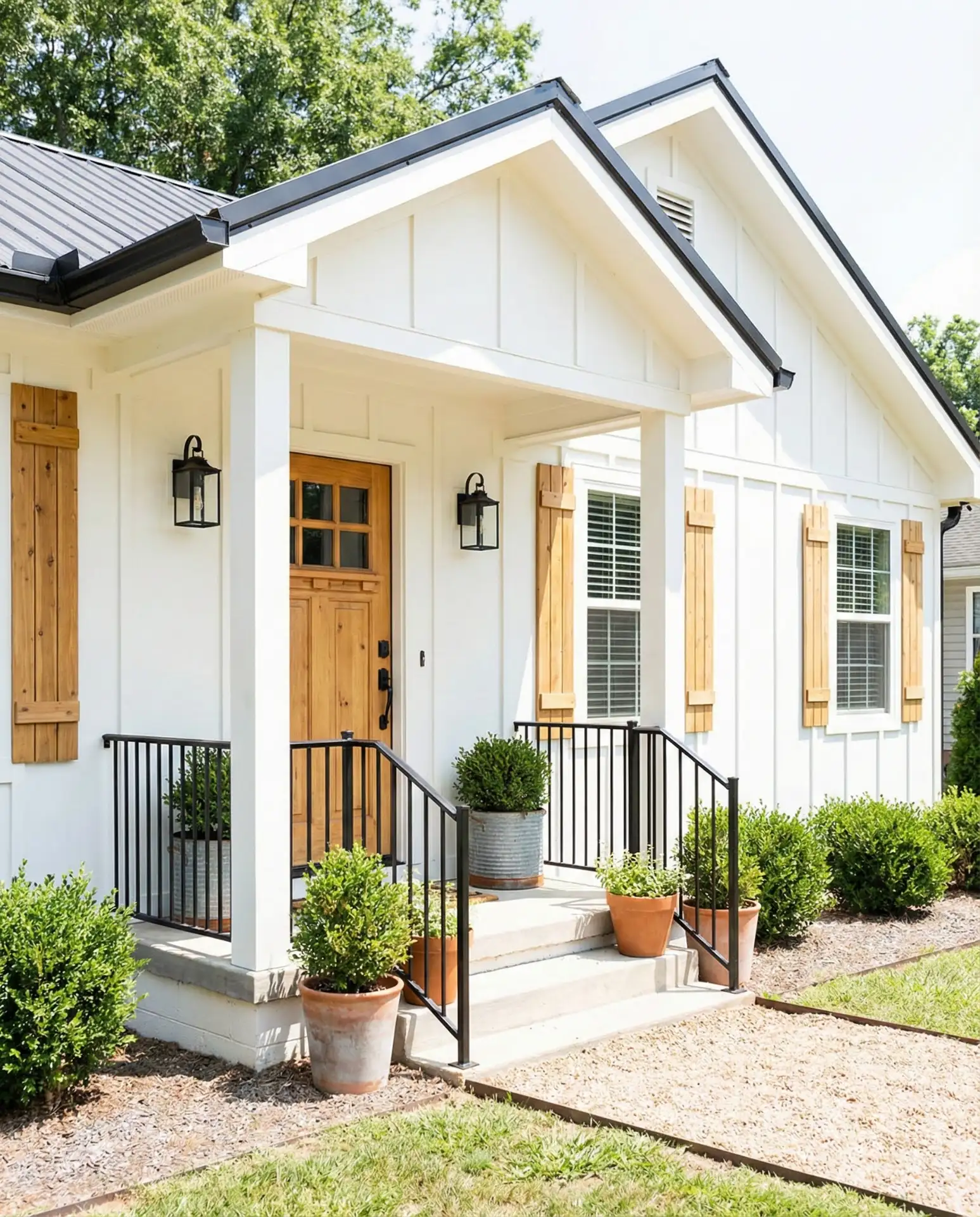 Farmhouse-Inspired White and Wood 2