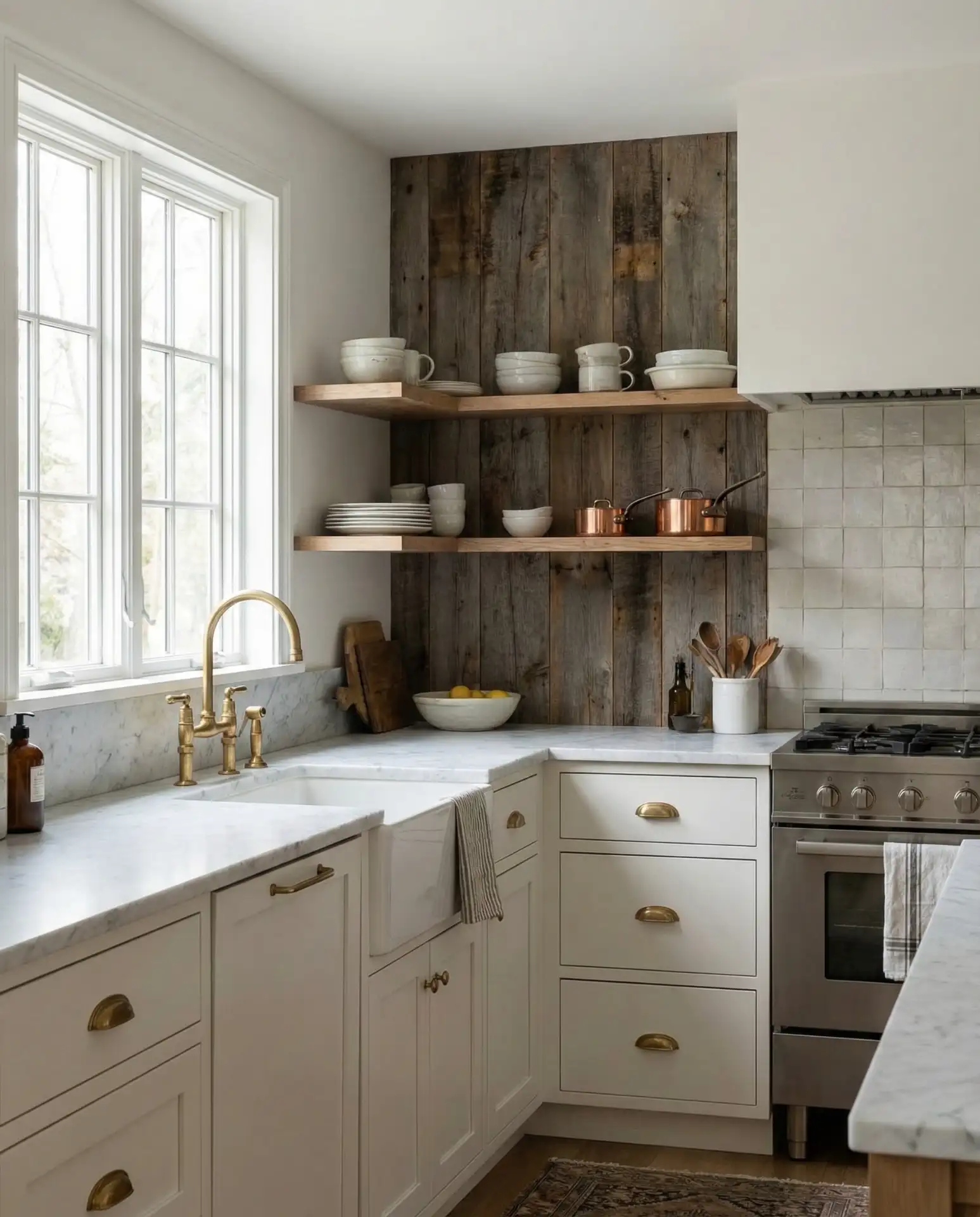 Farmhouse Kitchen with Innovative Backsplash Ideas 2
