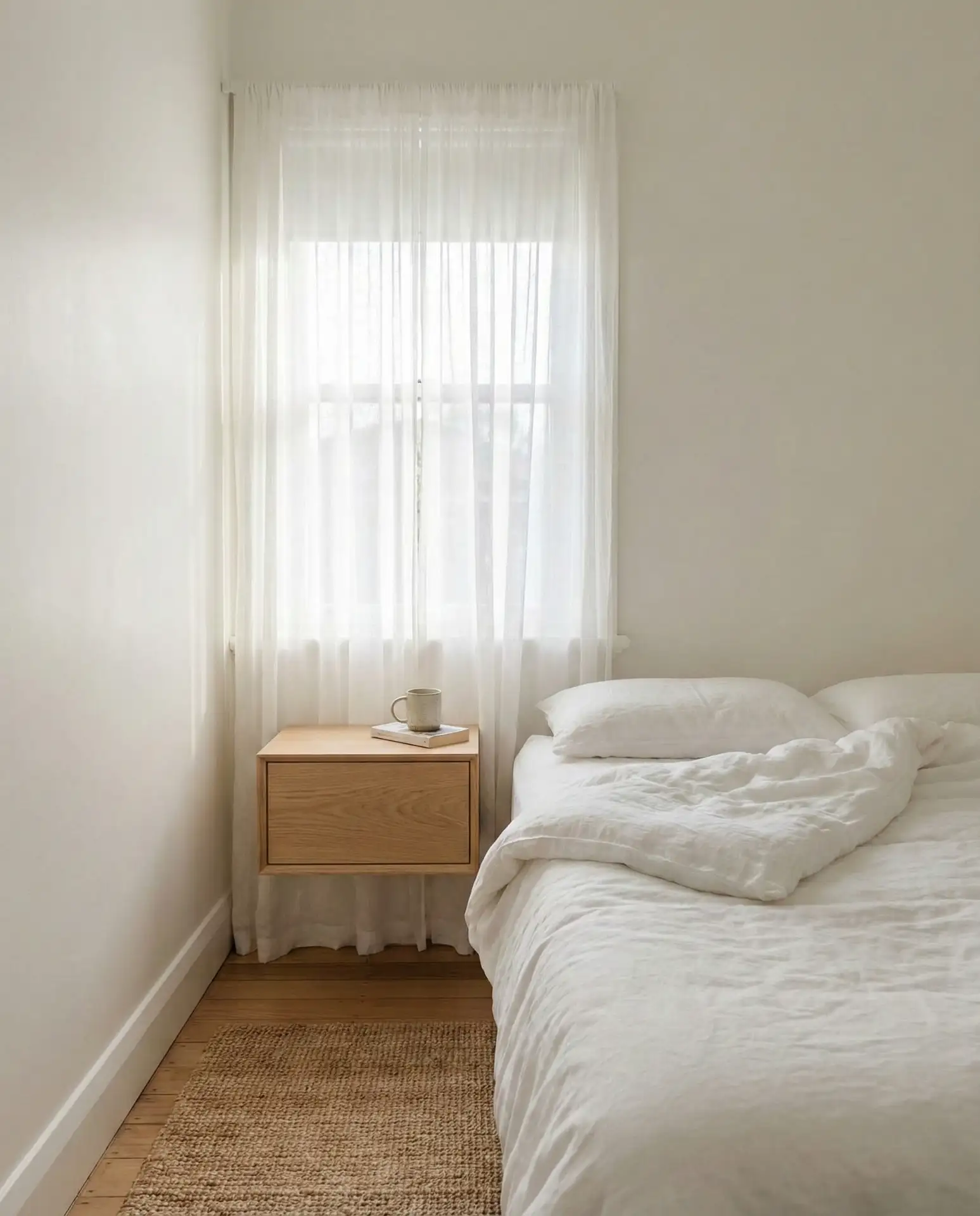 Floating Nightstands to Free Up Floor Space 1