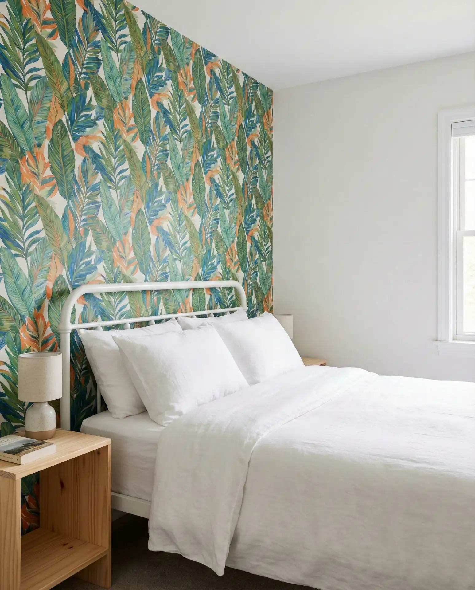 Fun Accent Wall with Bold Wallpaper 2